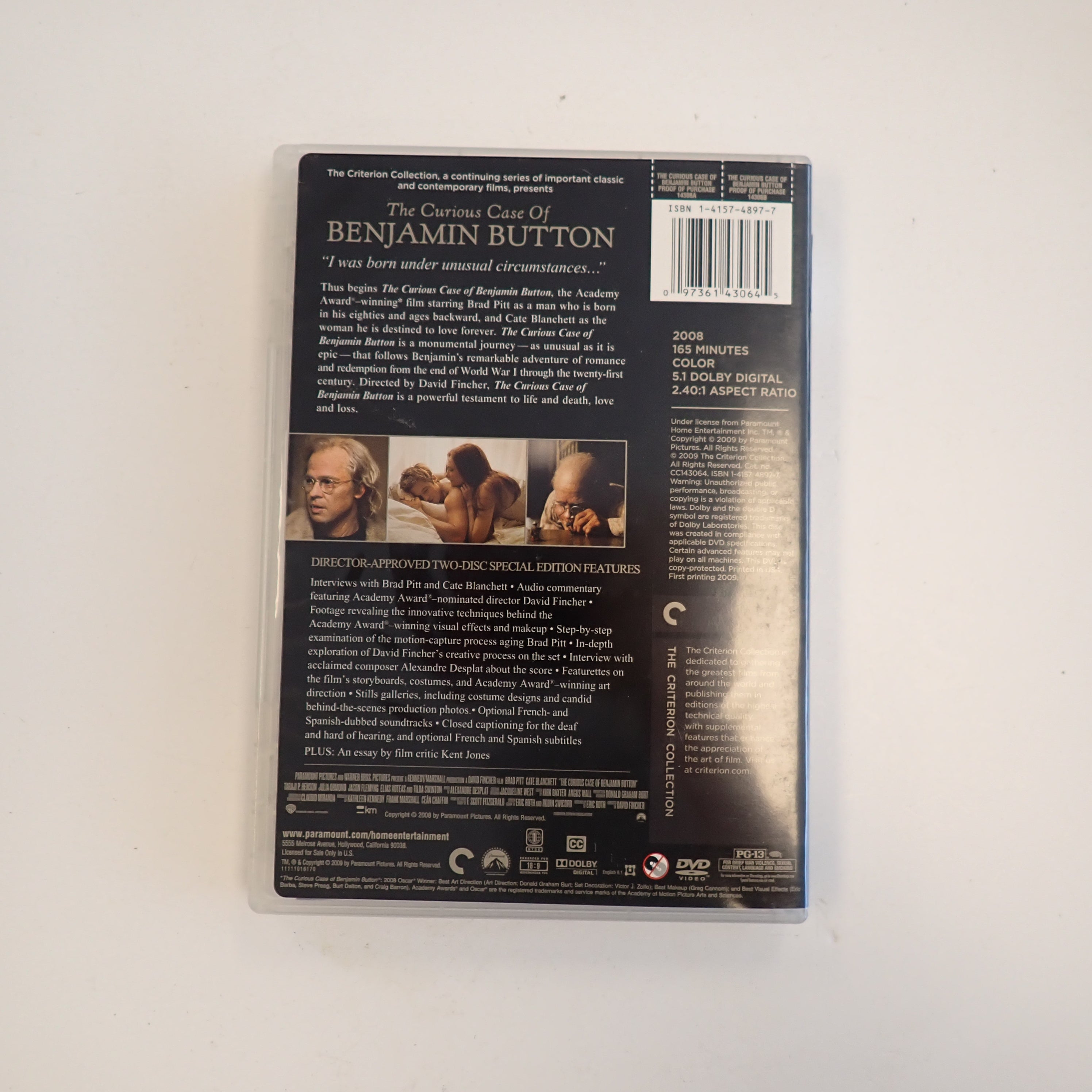 The Curious Case of Benjamin Button - DVD