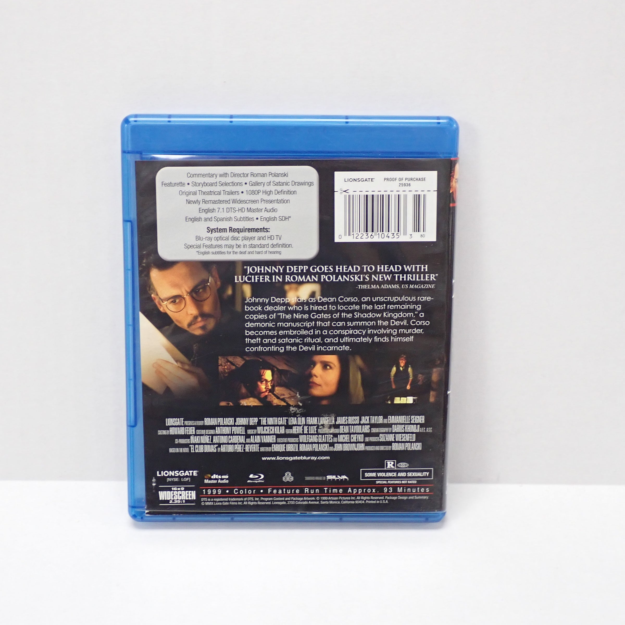 The Ninth Gate - Blu-Ray [Pre-Owned]
