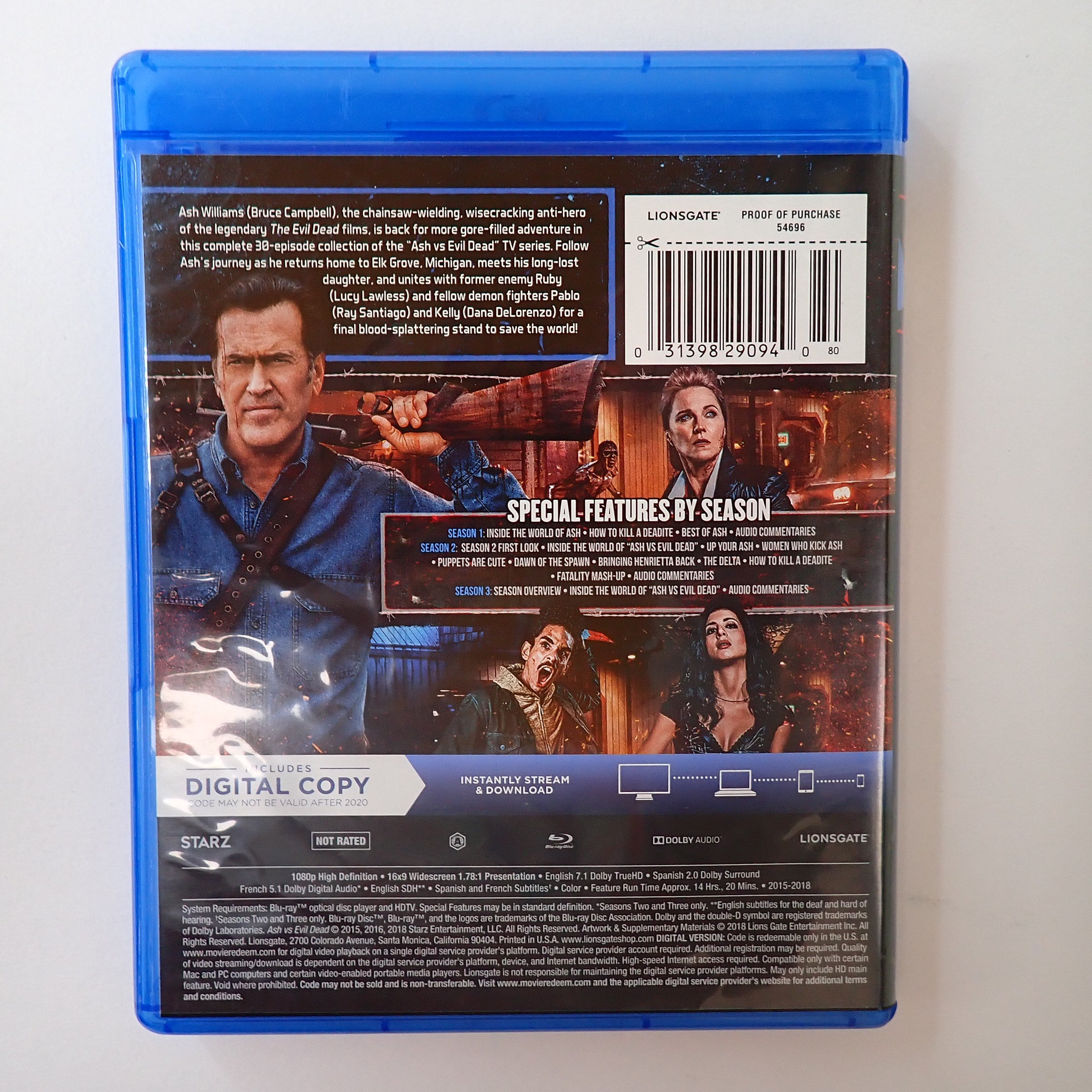 Ash VS Evil Dead The Complete Collection - Blu-Ray [Pre-Owned]