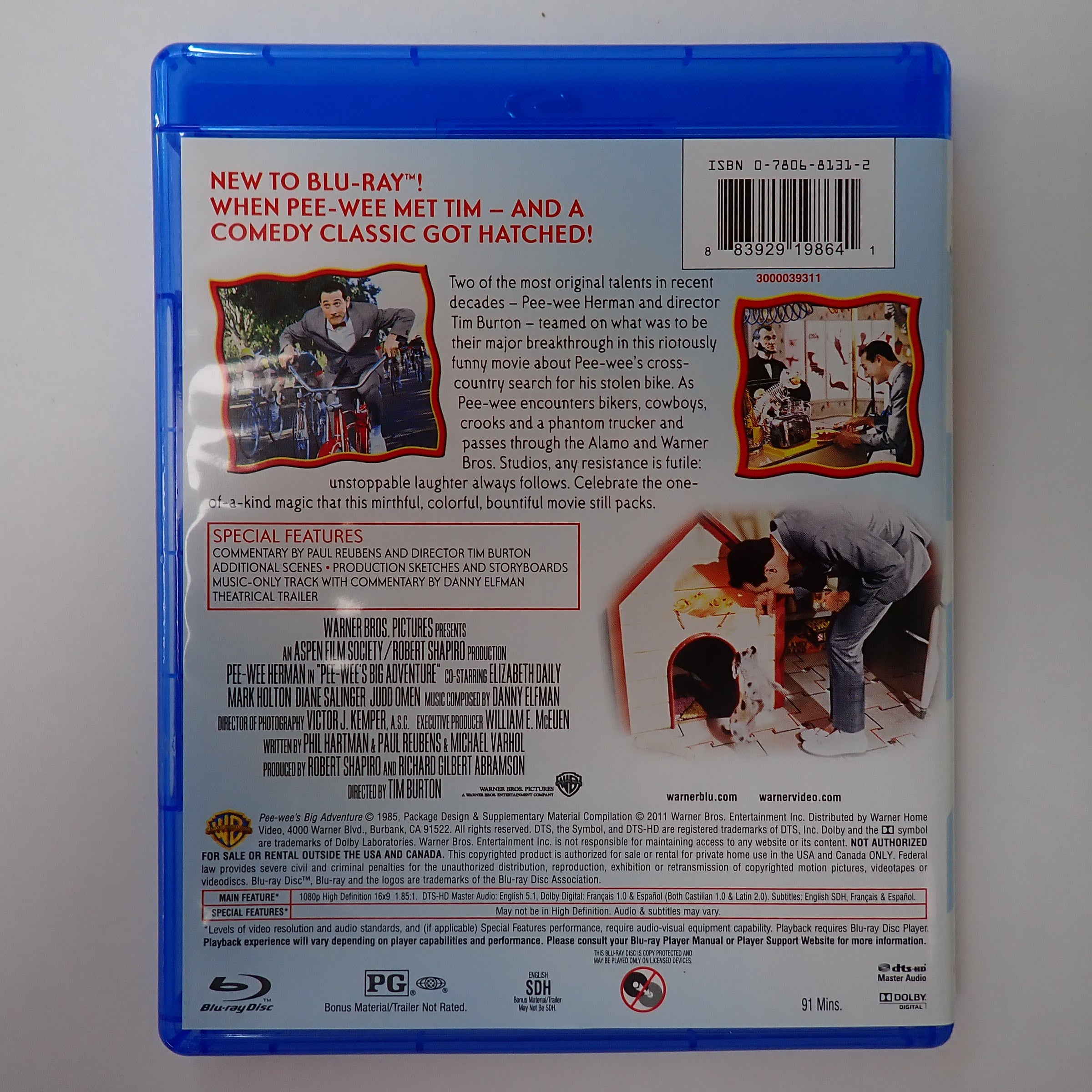 Pee-Wee's Big Adventure - Blu-Ray [Pre-Owned]