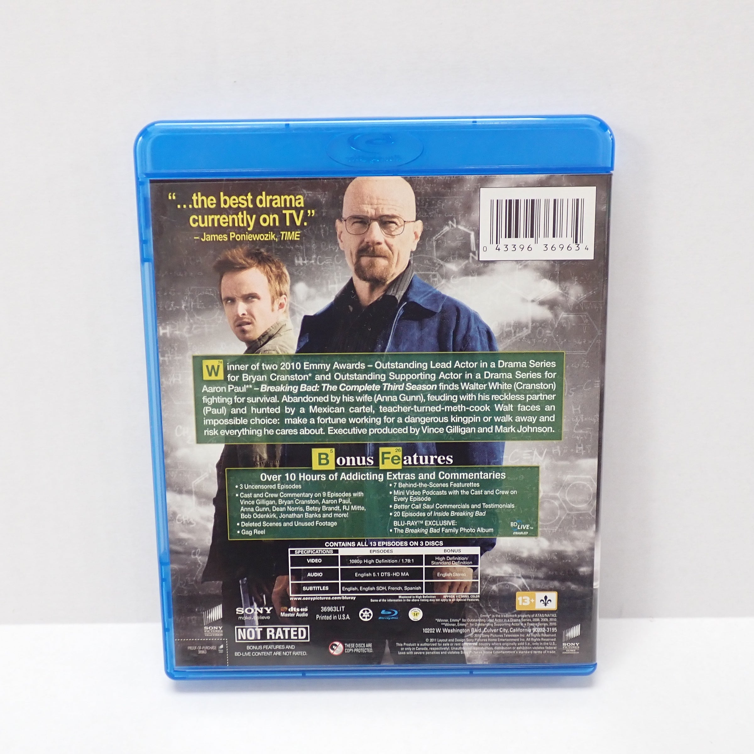 Breaking Bad (The Complete 3rd Season) - Blu-Ray [Pre-Owned]