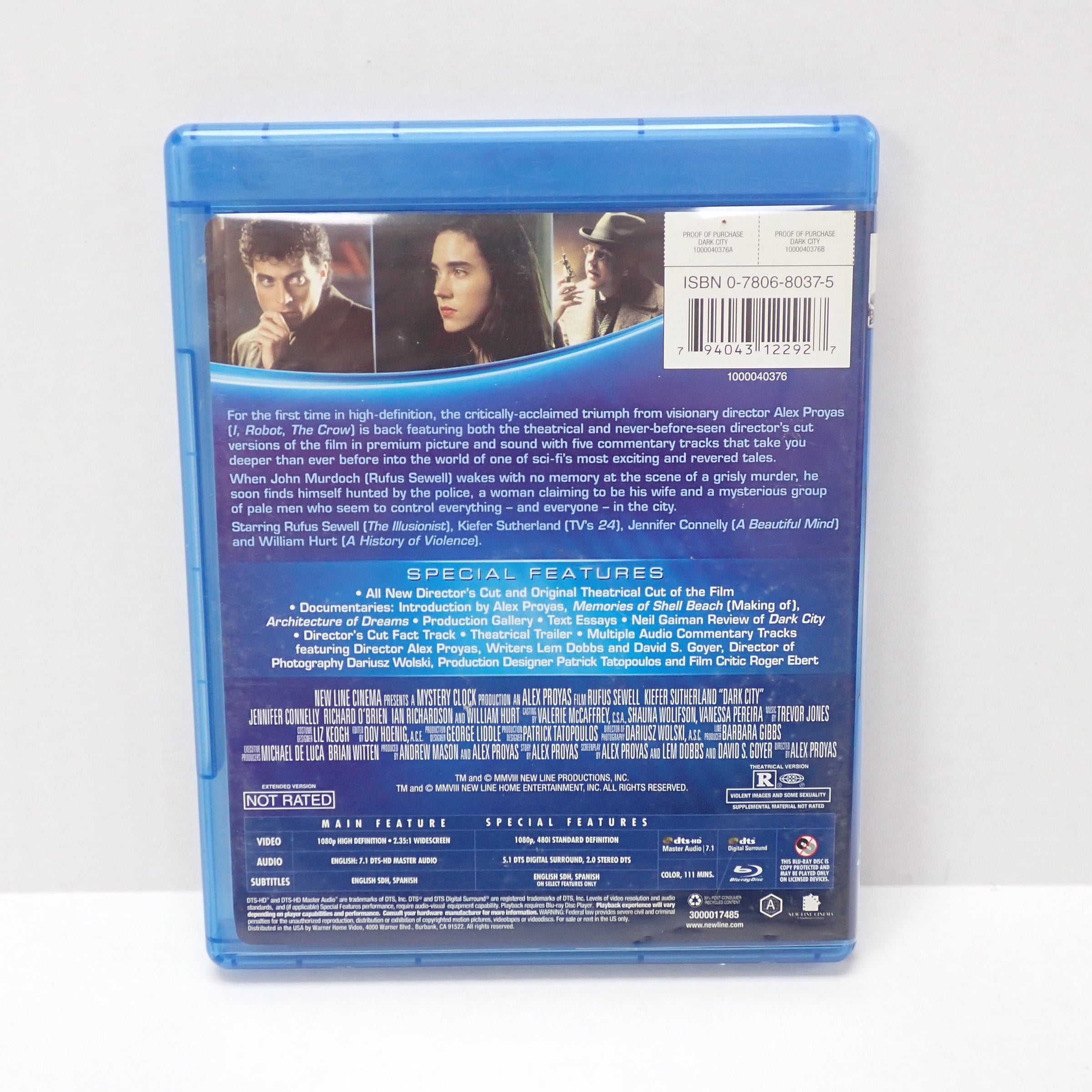 Dark City (Director's Cut) - Blu-Ray [Pre-Owned]