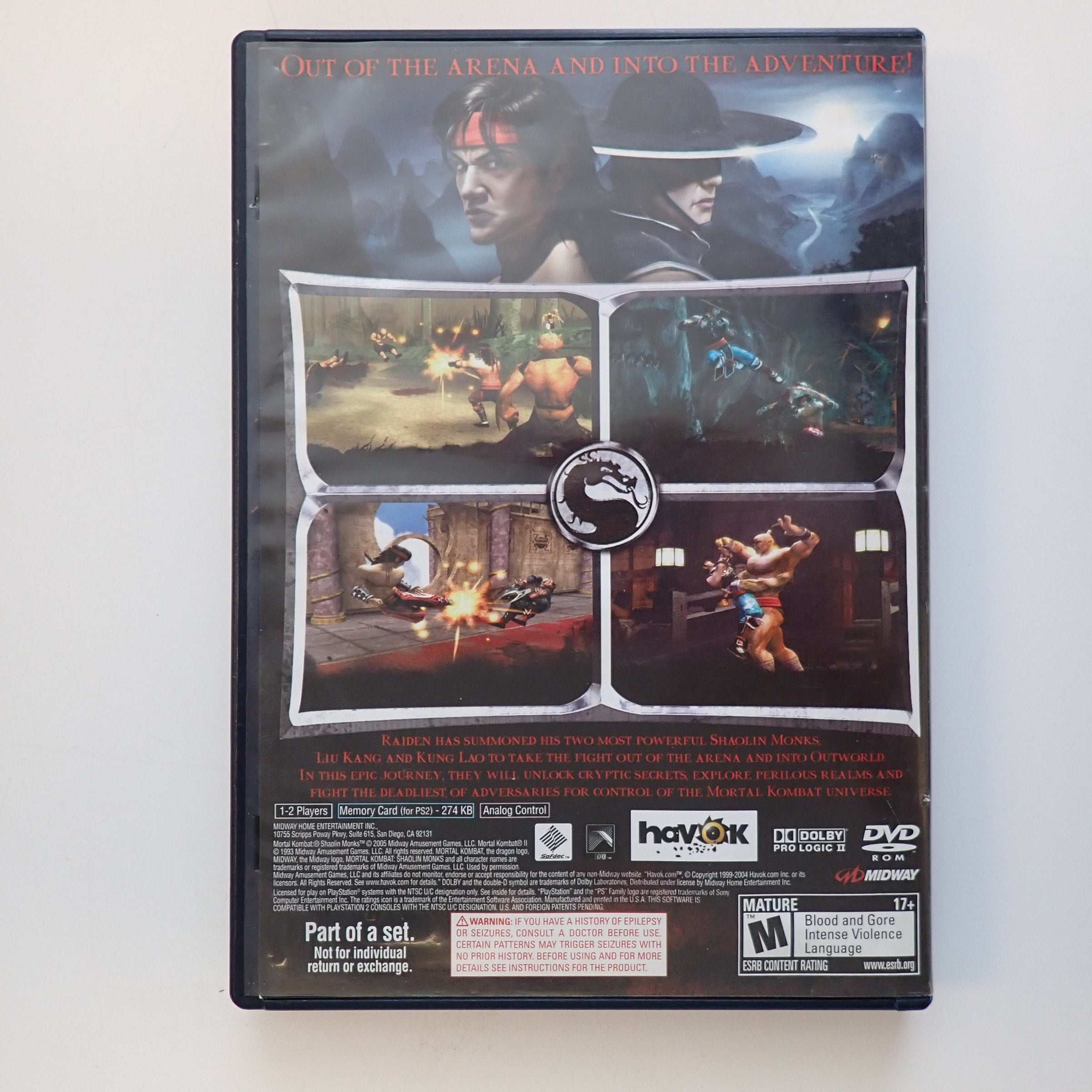 Mortal Kombat: Shaolin Monks - PS2