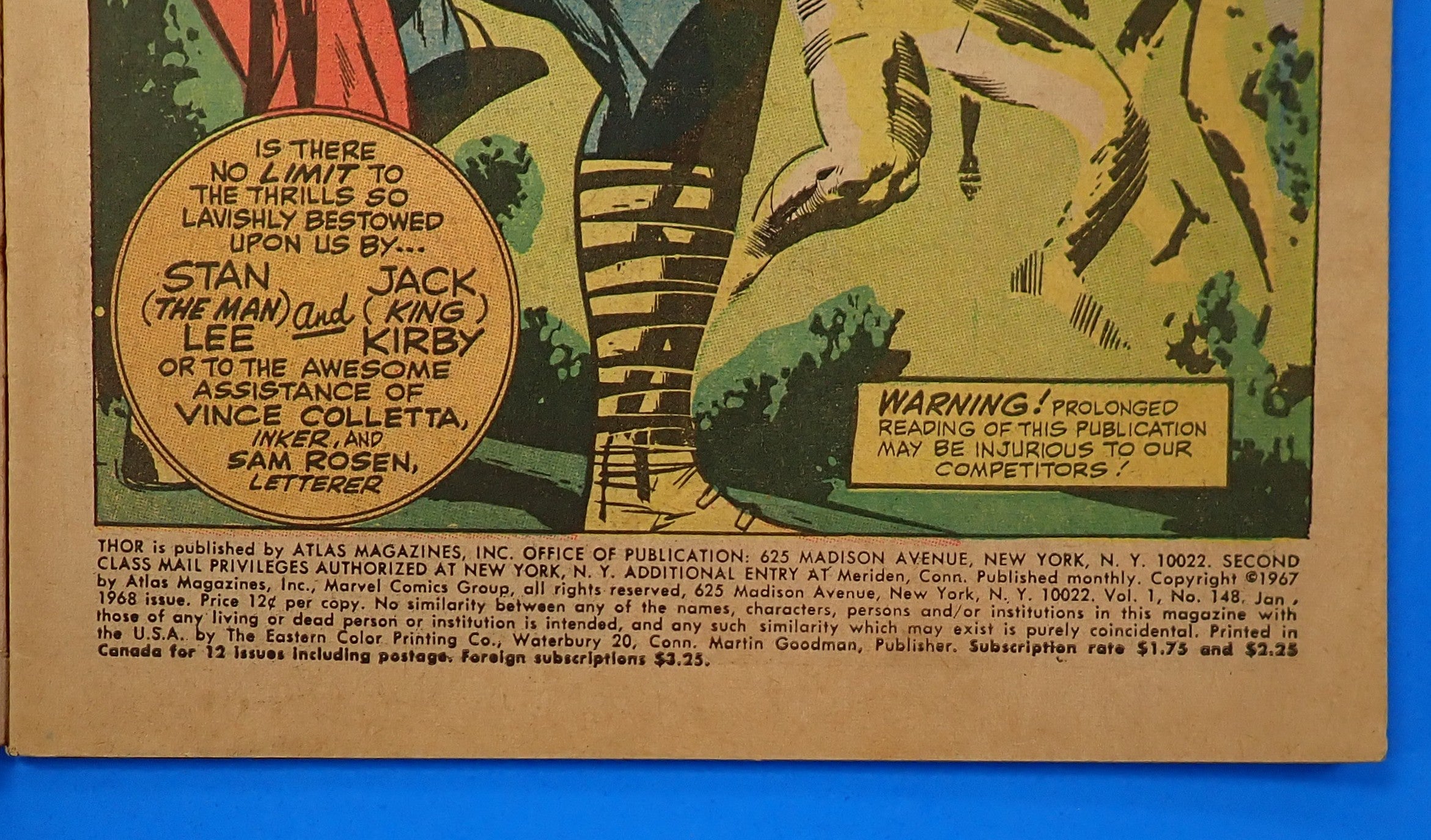 Thor #148 (1968) - LG - 1st App. The Crusher