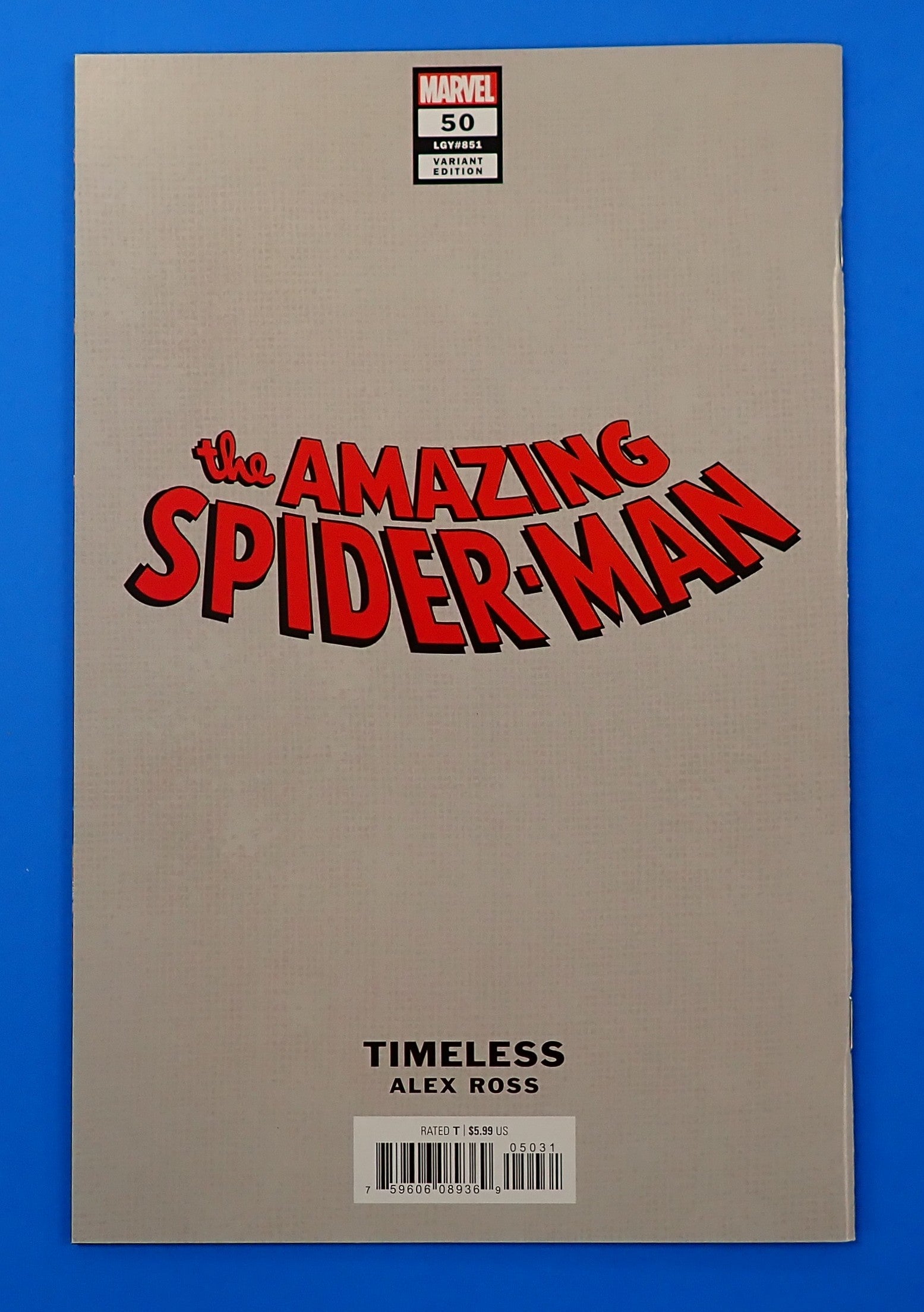 Amazing Spider-Man #50 (2024) - NM (9.2+) - Timeless Alex Ross Variant