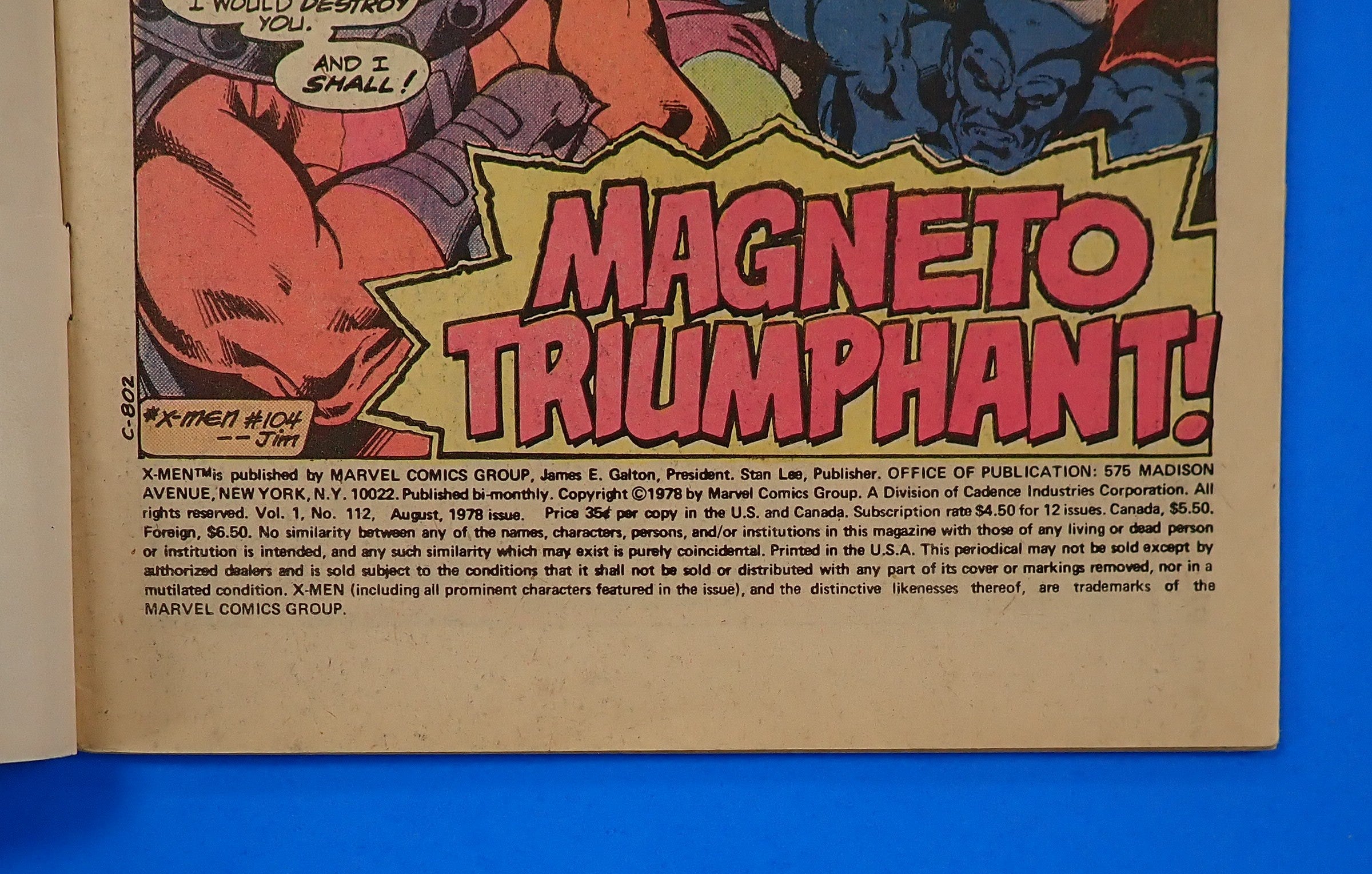 Uncanny X-Men #112 (1978) - VG (4.0) - Cover Art by George Perez