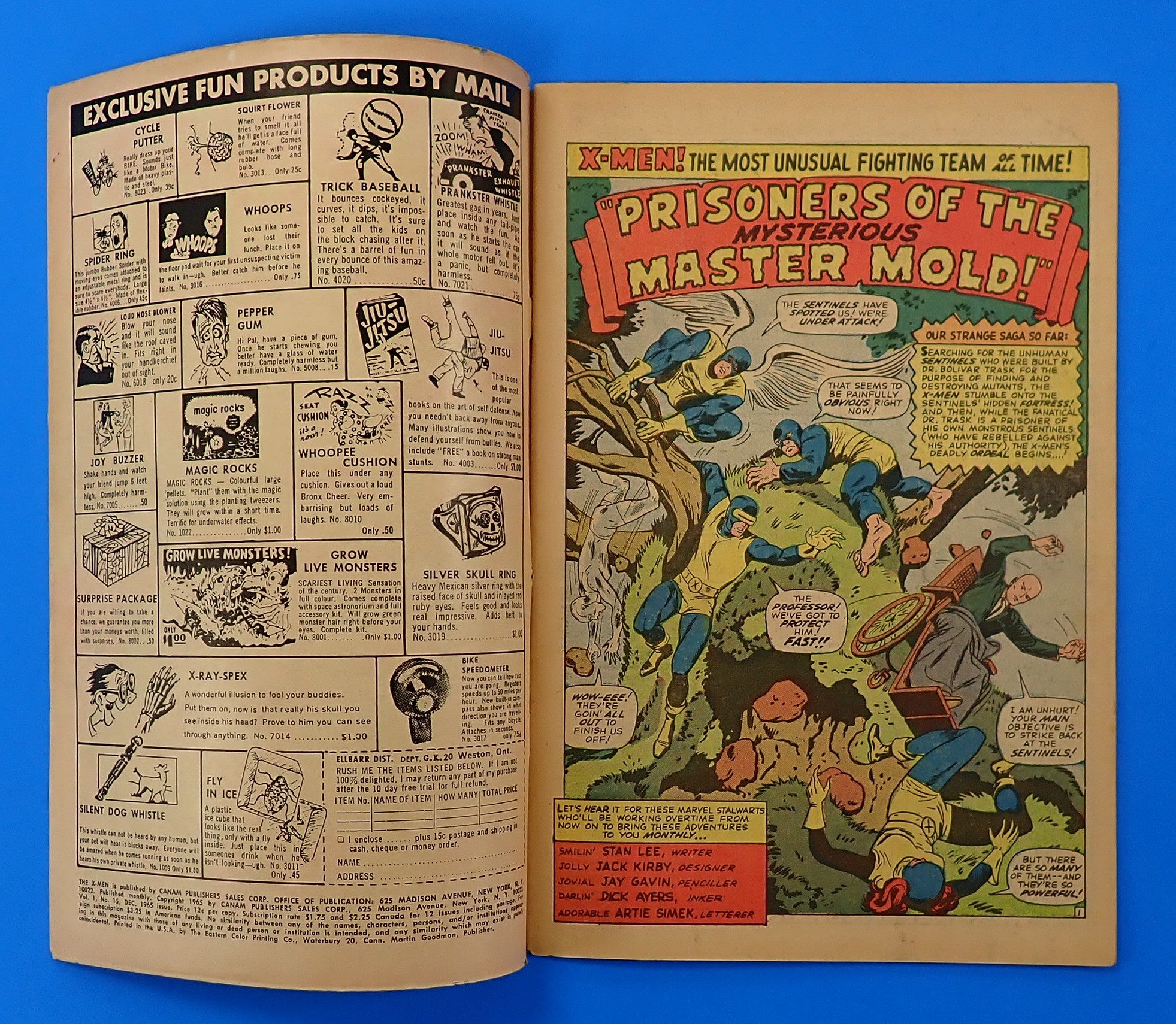 X-Men #15 (1965) - VG- (3.5) - 2nd App. of Sentinels