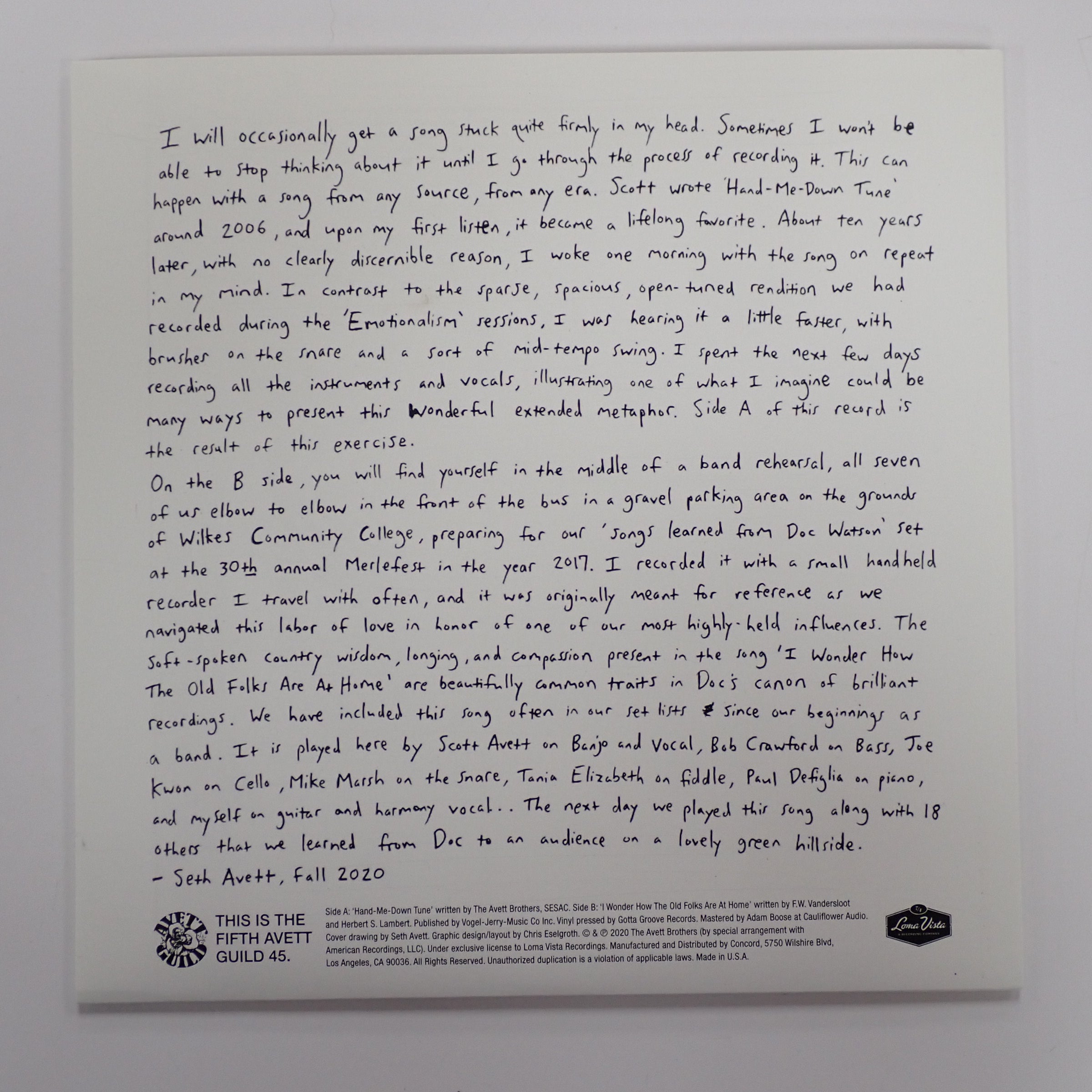 The Avett Brothers – Avett Guild - Vinyl