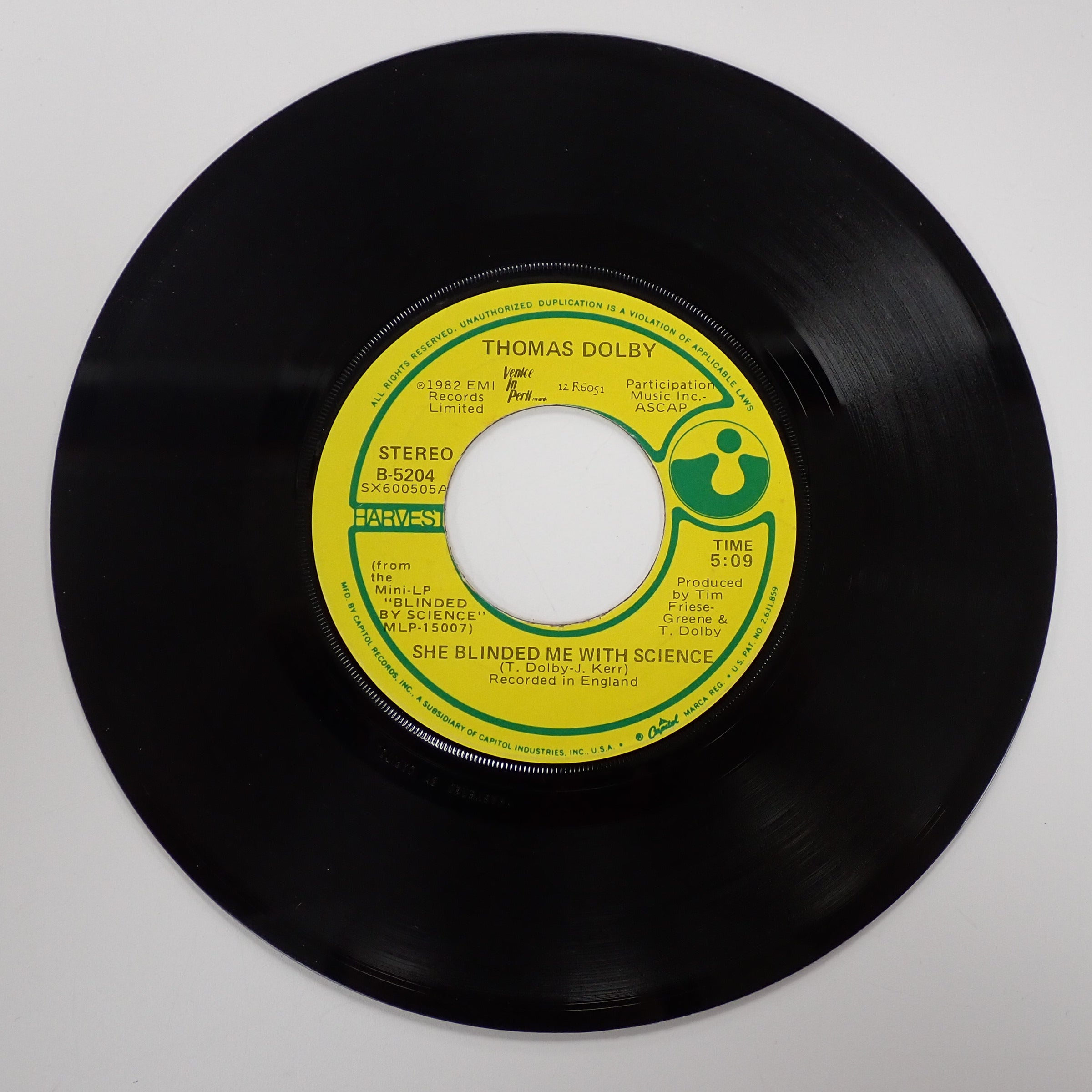 Thomas Dolby – She Blinded Me With Science - Vinyl