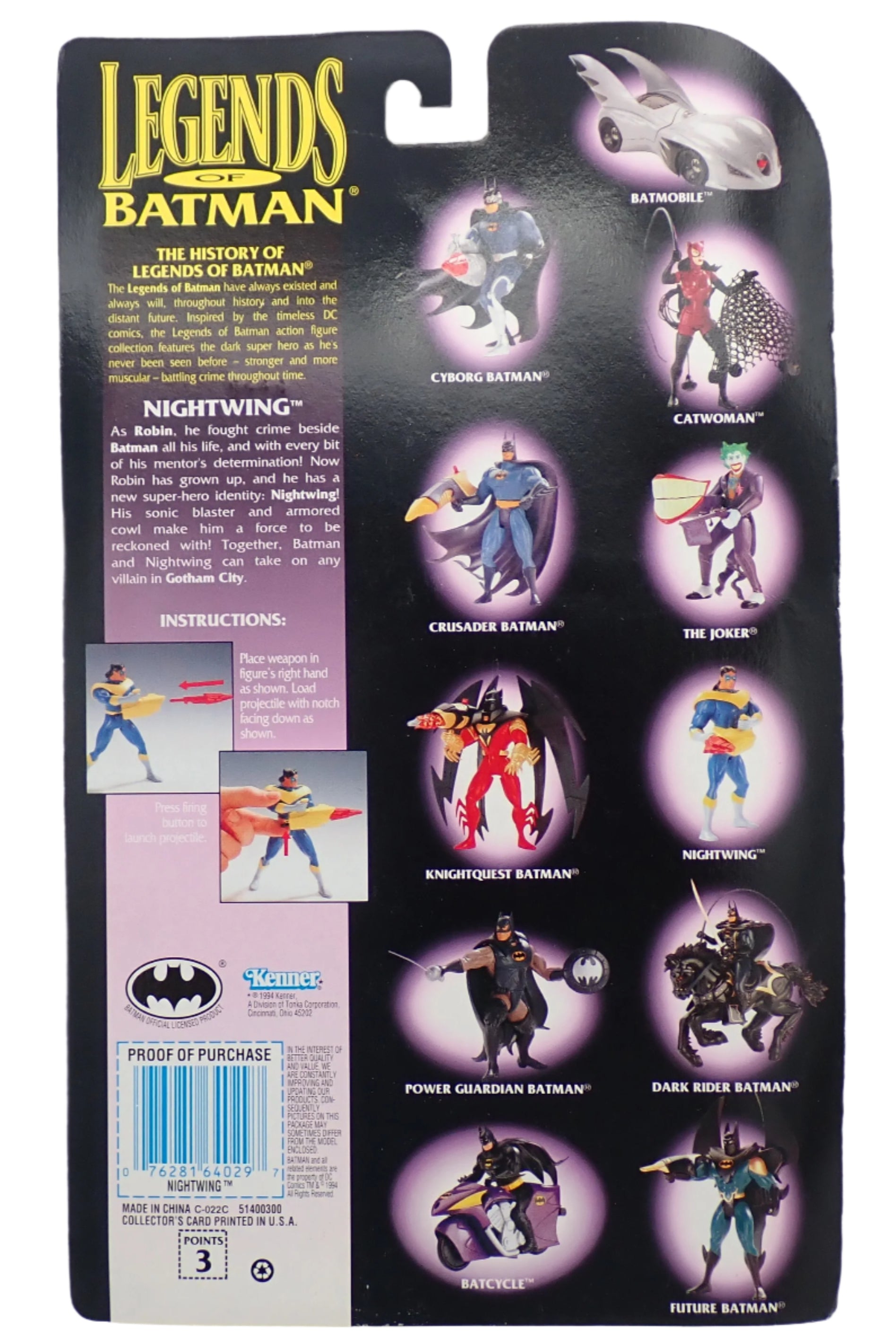Legend of Batman: Robin has become Nightwing with Super-Strike Rocket Launcher (1994)
