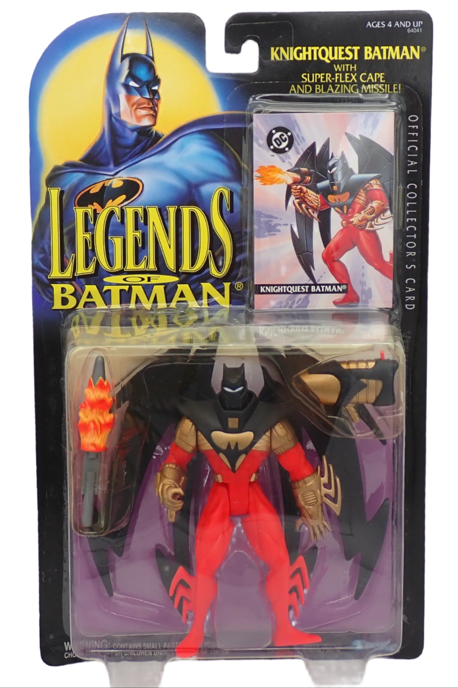 Legend of Batman: Knightquest Batman with Super-Flex Cape and Blazing Missile (1994)