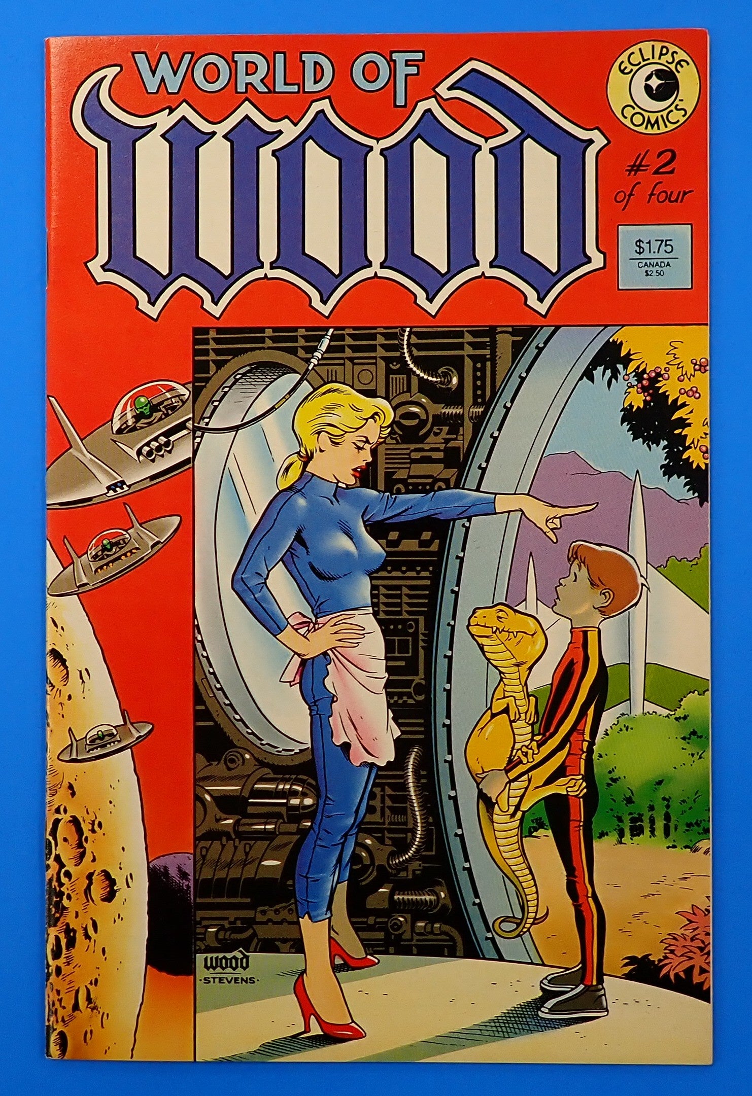 World of Wood #2 (1986) - NM (9.4+) - Wally Wood Cover Art