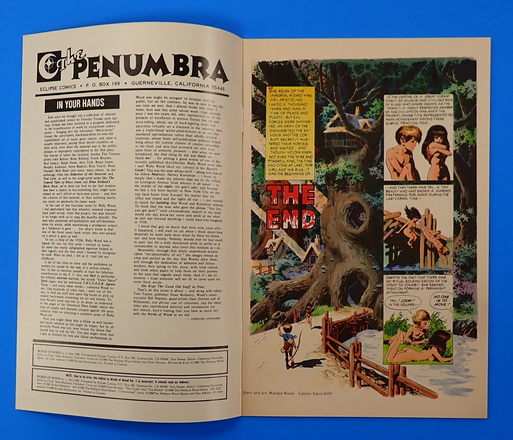World of Wood #2 (1986) - NM (9.4+) - Wally Wood Cover Art