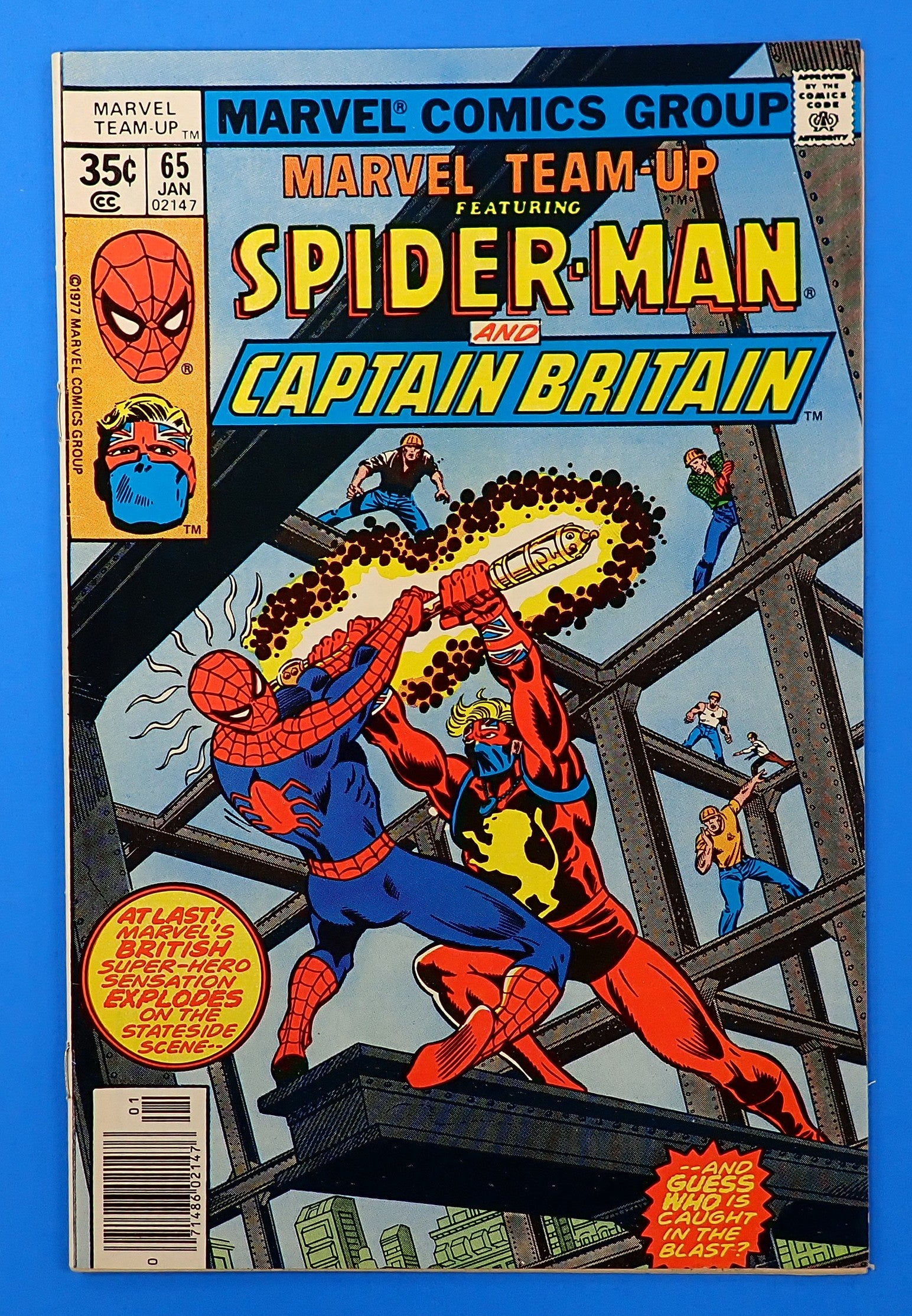 Marvel Team-Up #65 (1978) - FN+/VF (6.5-7.0) - 1st App. Captain Britain in US Comics