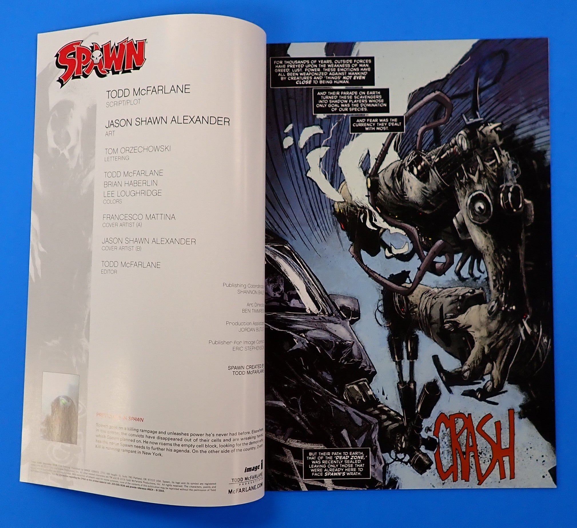 Spawn #289 (2018) - NM- (9.2+) - Cover by Francesco Mattina