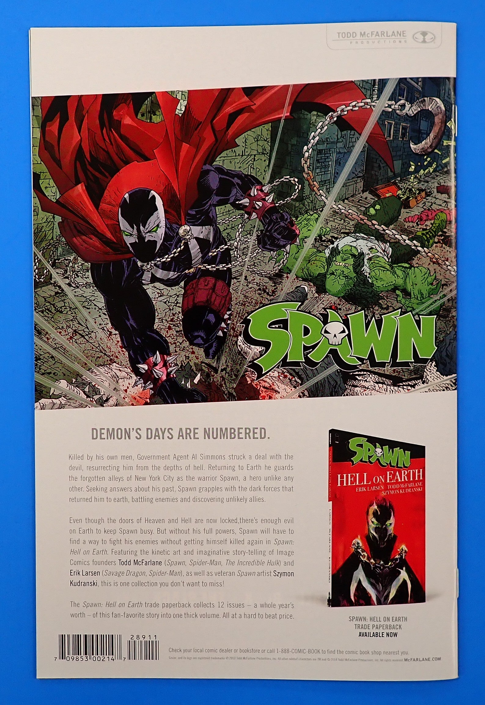 Spawn #289 (2018) - NM- (9.2+) - Cover by Francesco Mattina