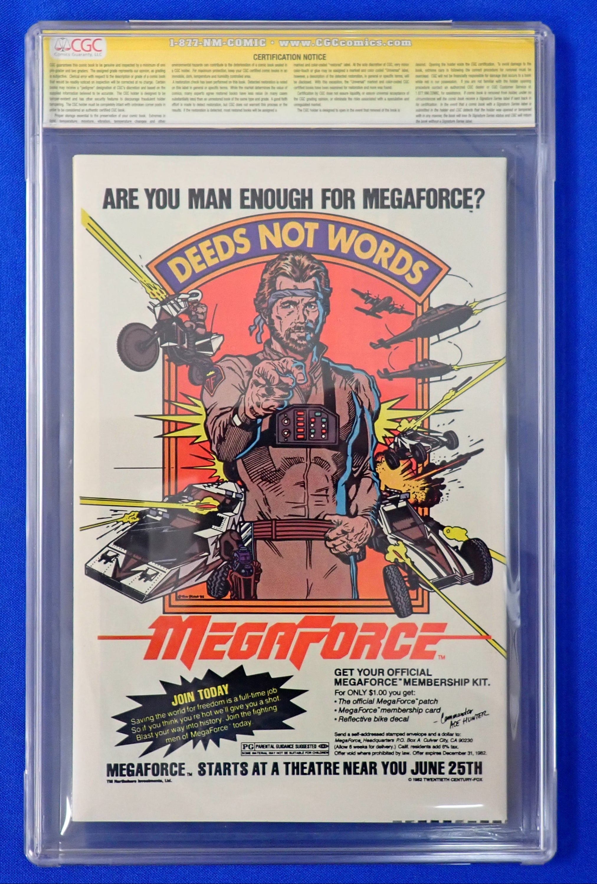 Wolverine Limited Series #1 (1982) CGC 9.6 SIGNED by Chris Claremont