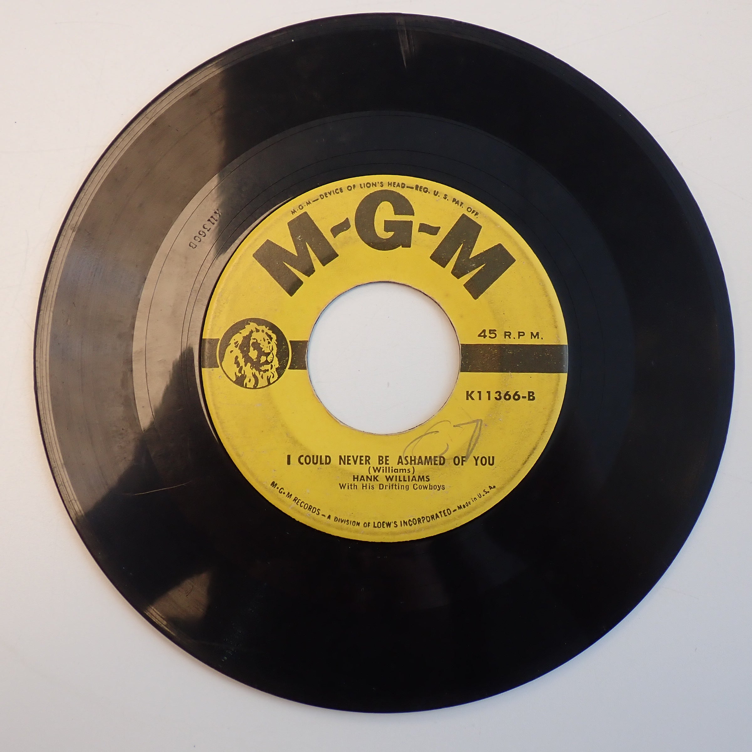 Hank Williams - I'll Never Get Out of This World Alive / I Could Never Be Ashamed of You (Loose) - Vinyl