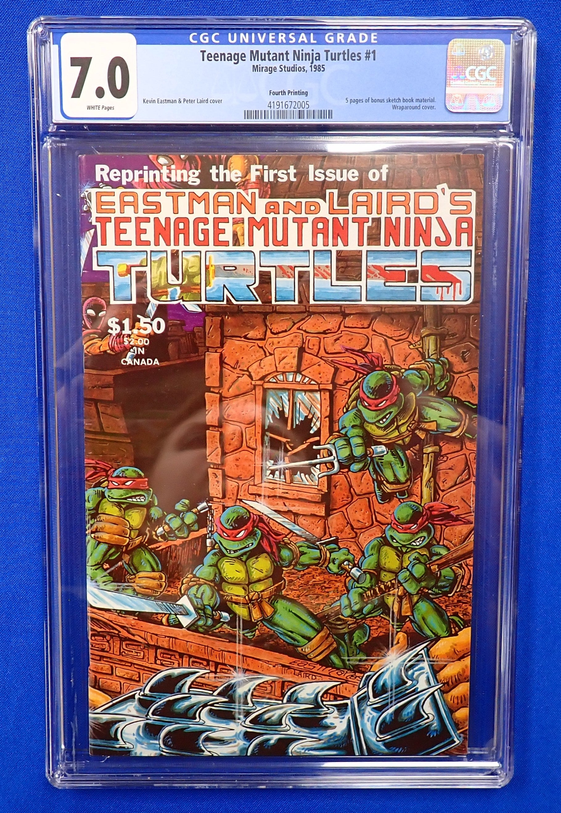 Teenage Mutant Ninja Turtles #1 (1985) - CGC 7.0 - 4th Printing Edition