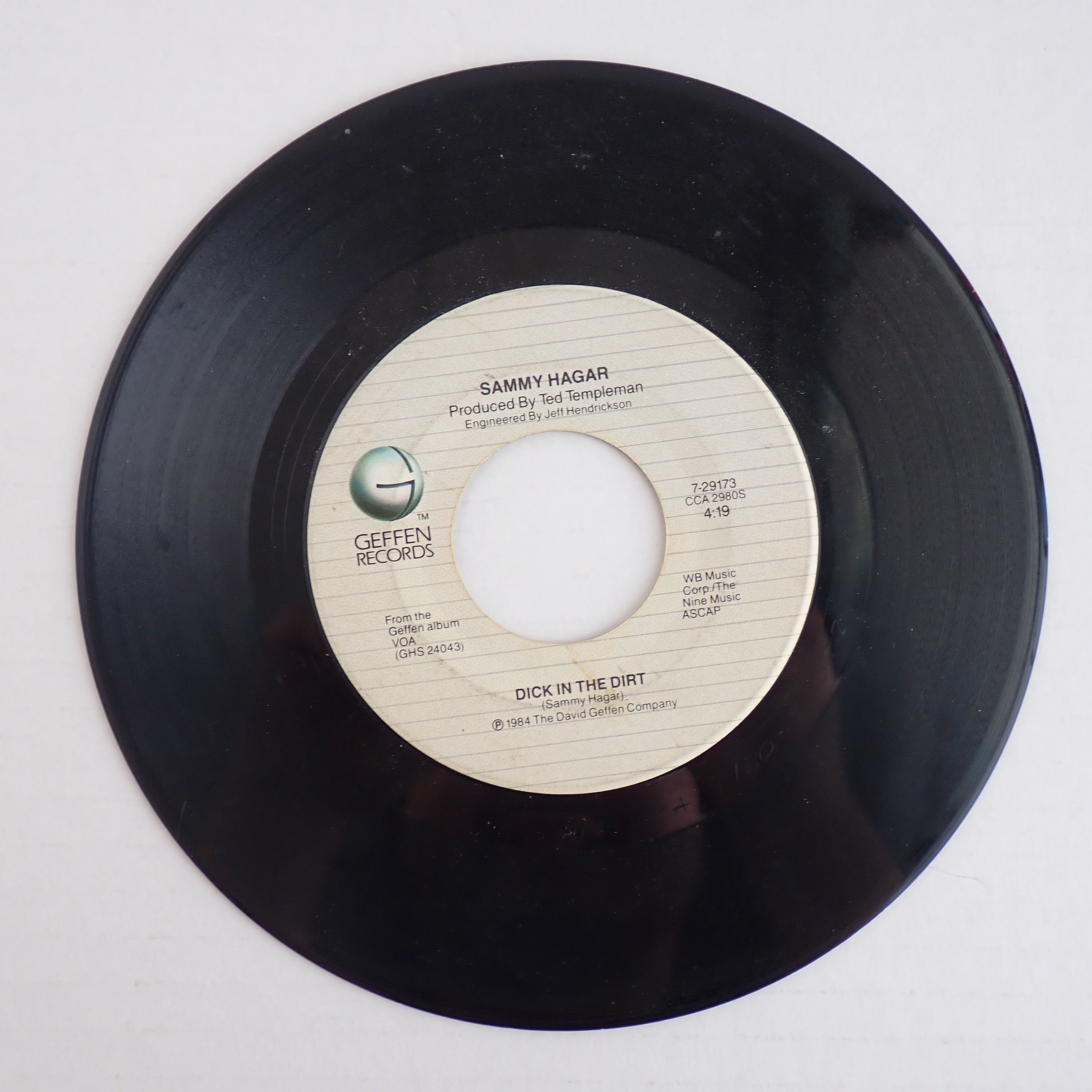 Sammy Hagar - Dick in the Dirt / I Can't Drive - Vinyl