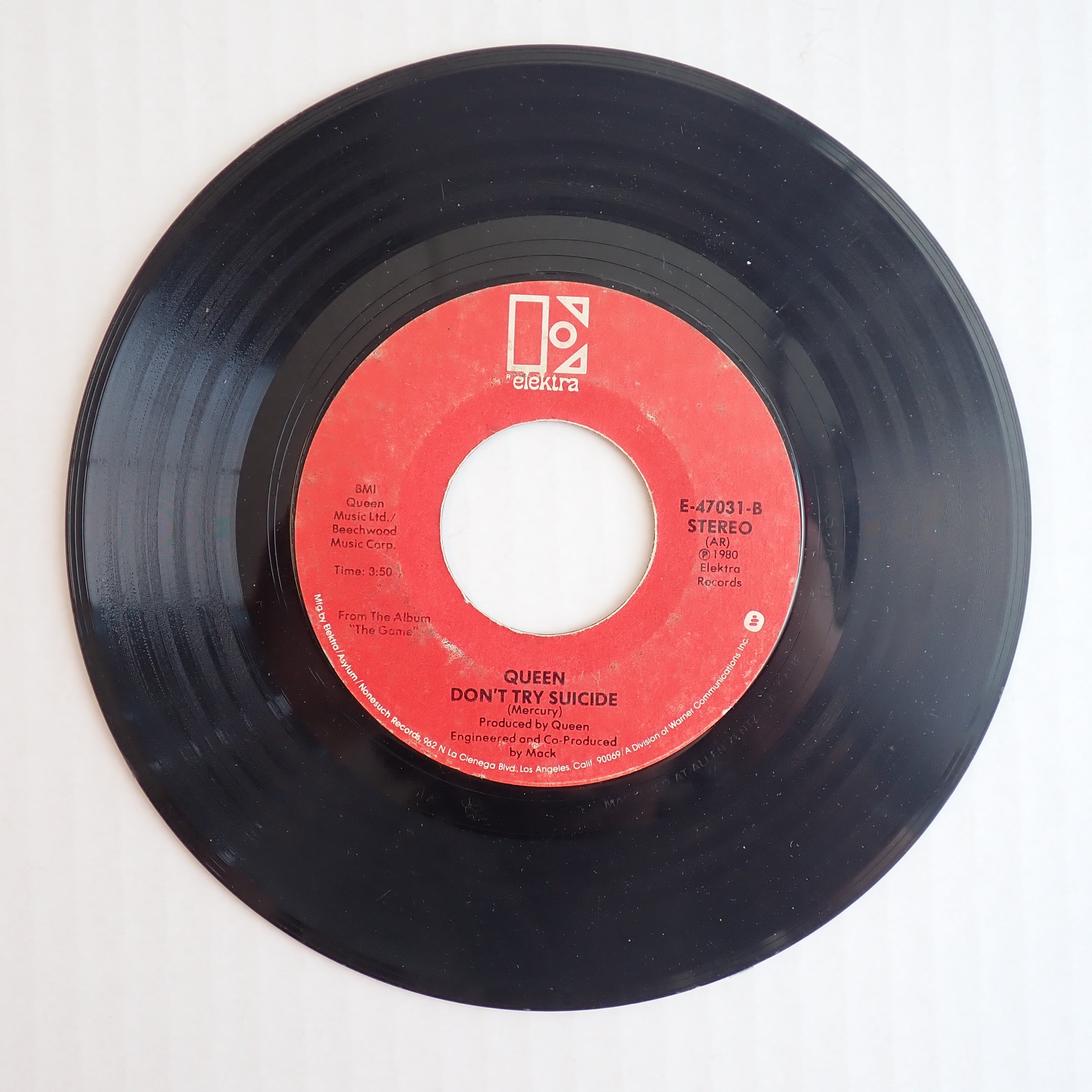 Queen - Another One Bites the Dust / Don't Try Suicide - Vinyl