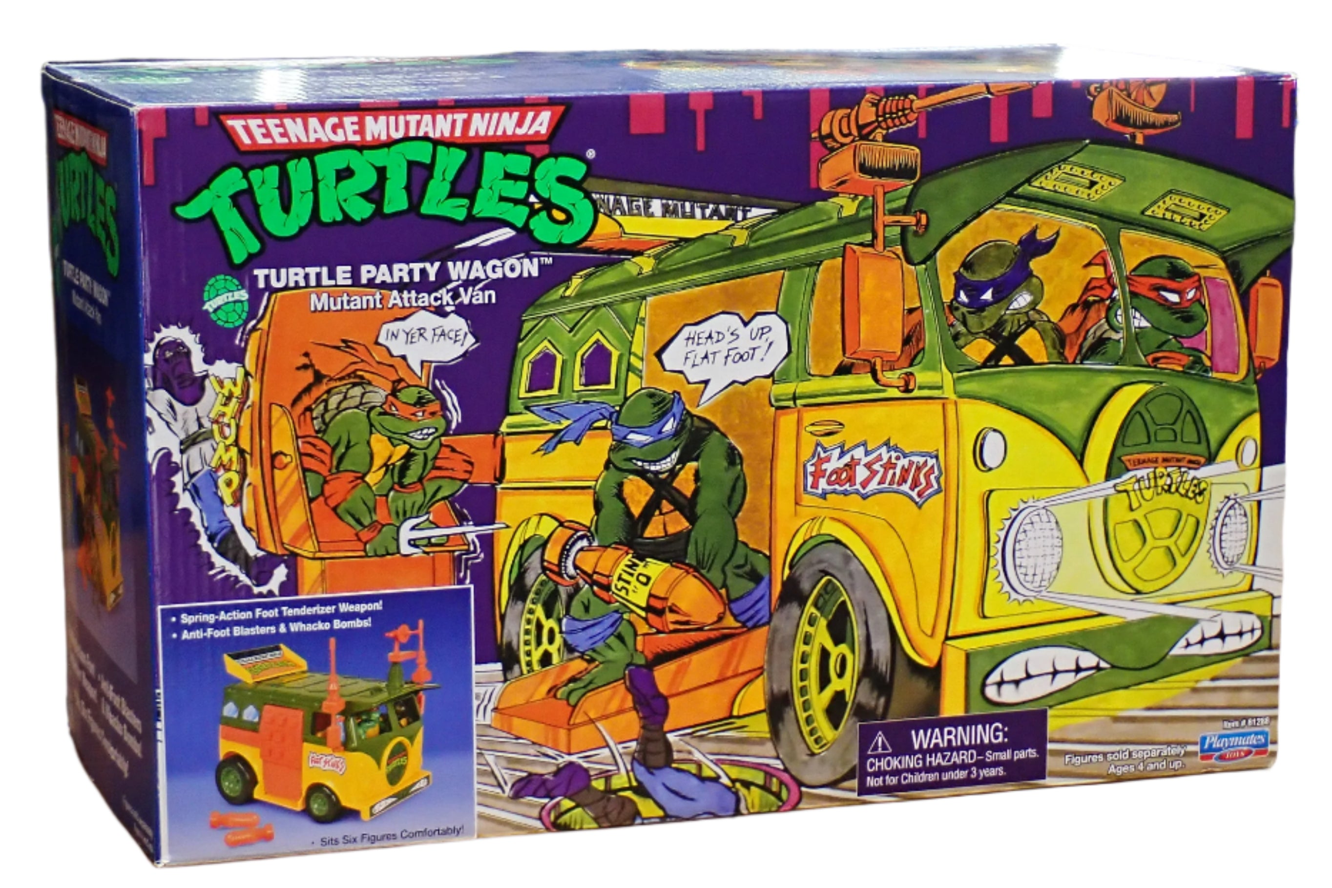 Turtle Party Wagon Mutant Attack Van - Retro TMNT Toy