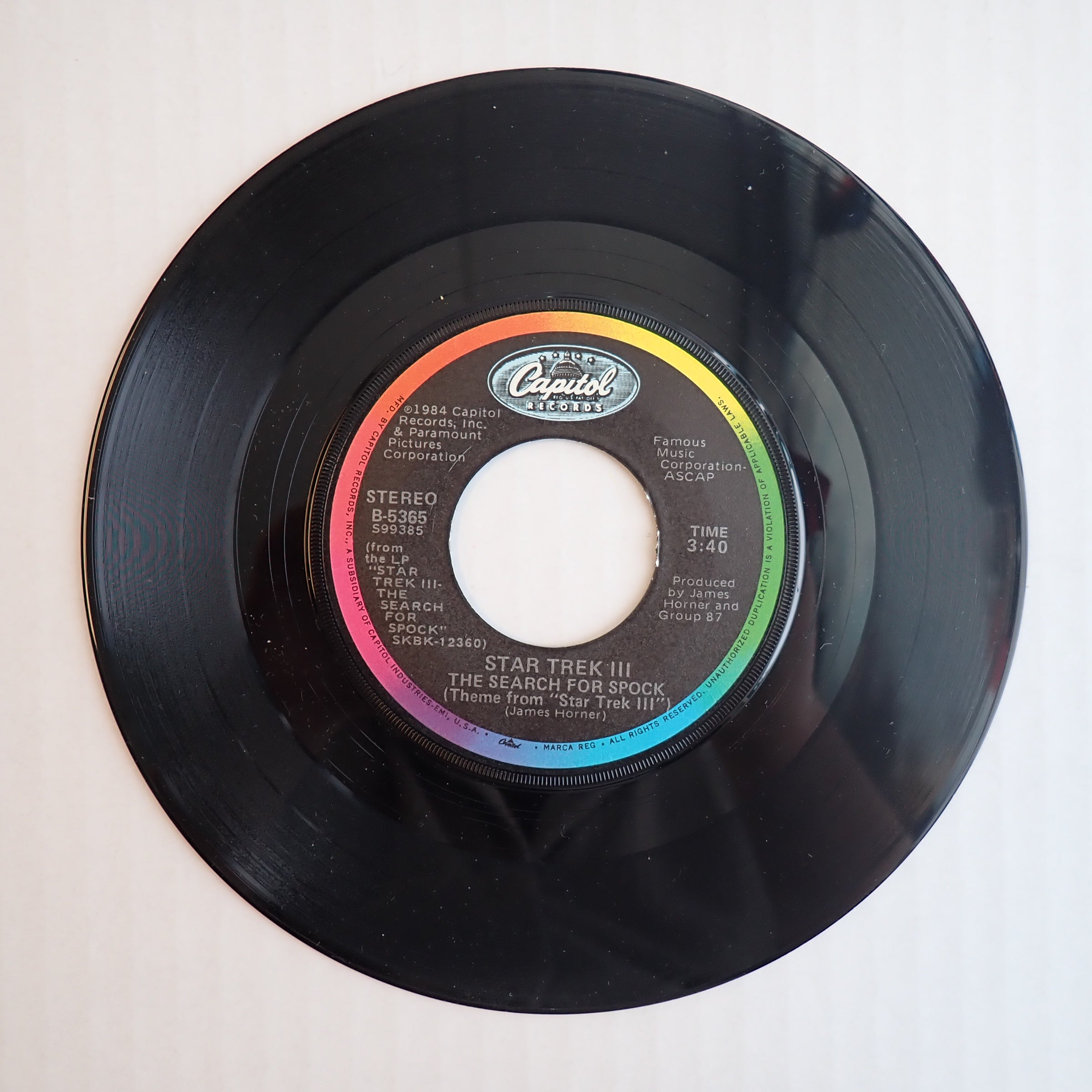 James Horner, Group 87 – The Search For Spock (Theme From "Star Trek III") - Vinyl