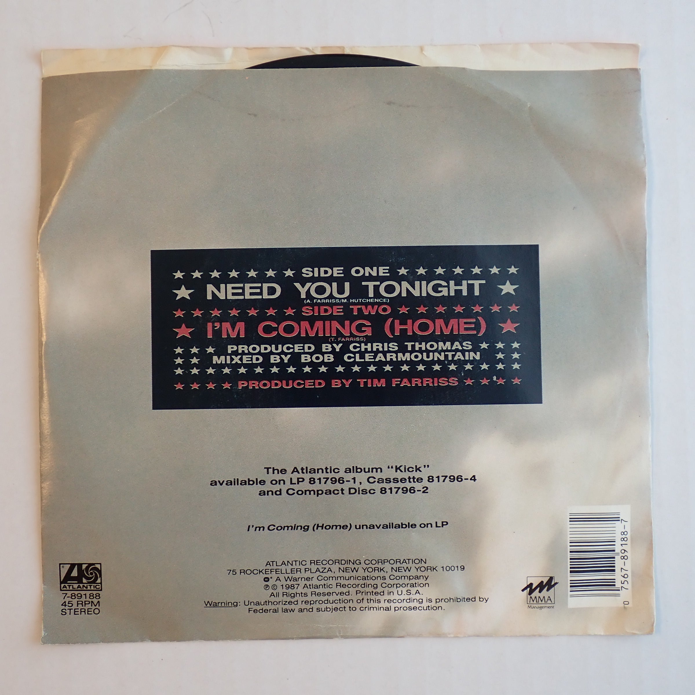 INXS - Need You Tonight - Vinyl