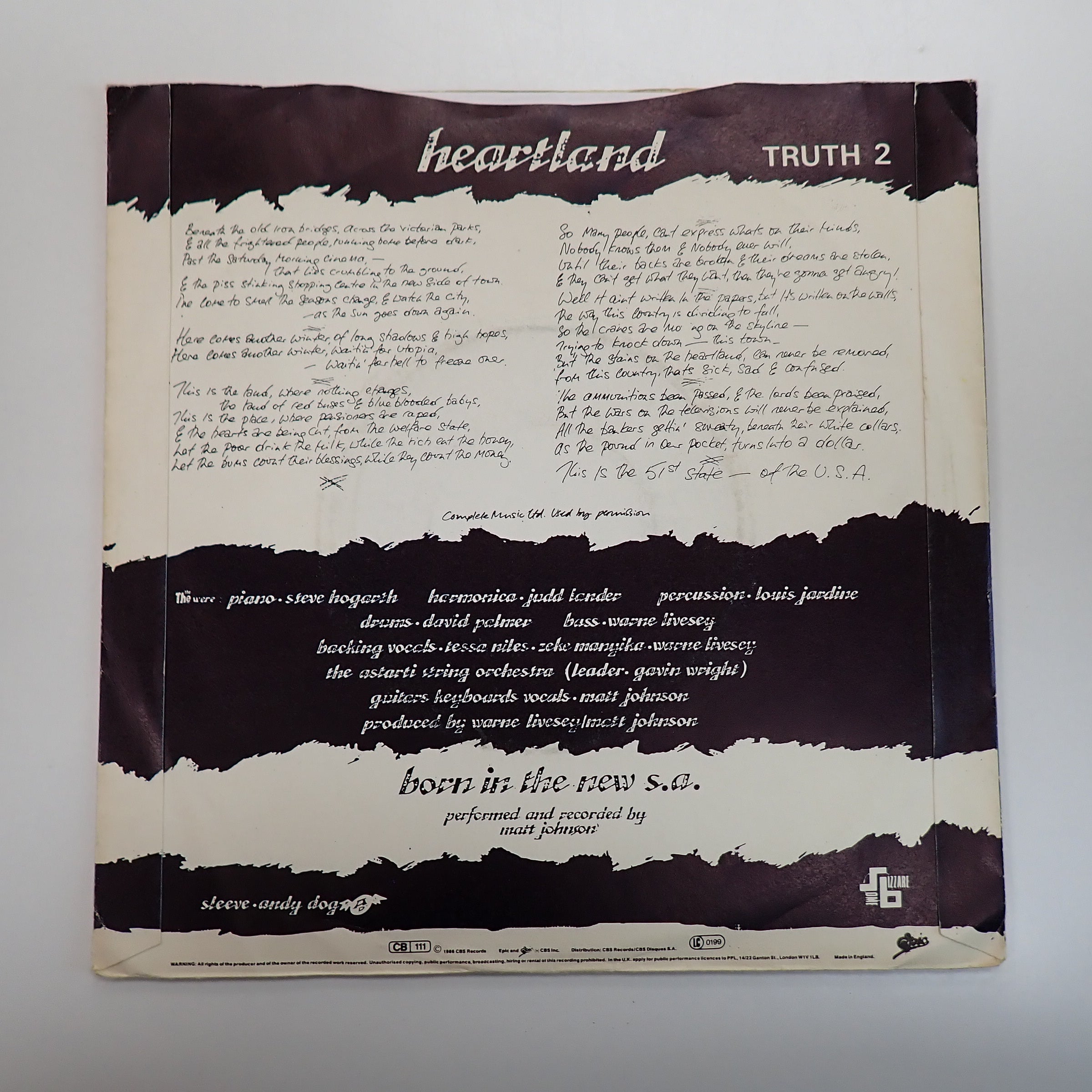 The The – Heartland - Vinyl