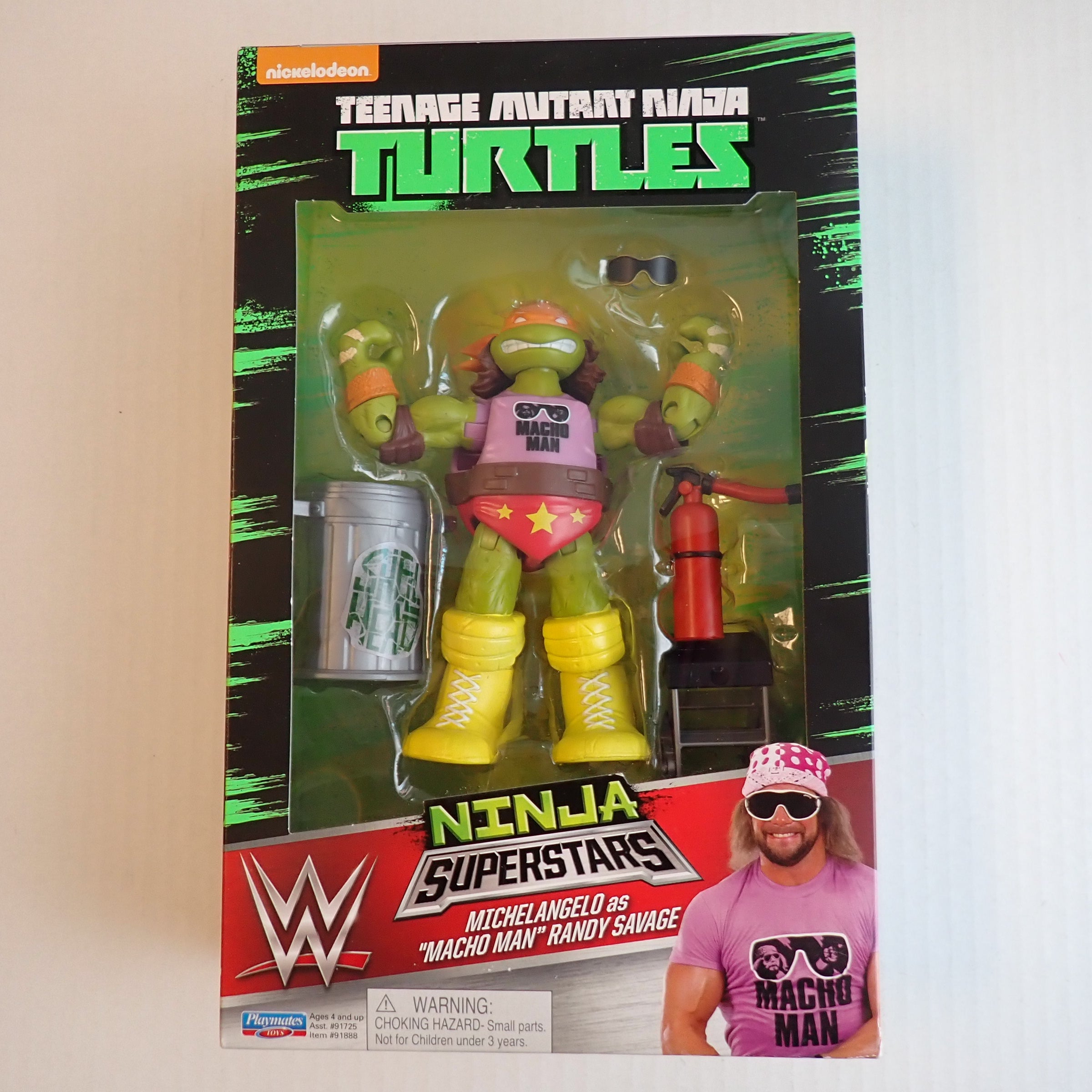Michelangelo as Macho Man - Playmates Toys (Pre-Owned)