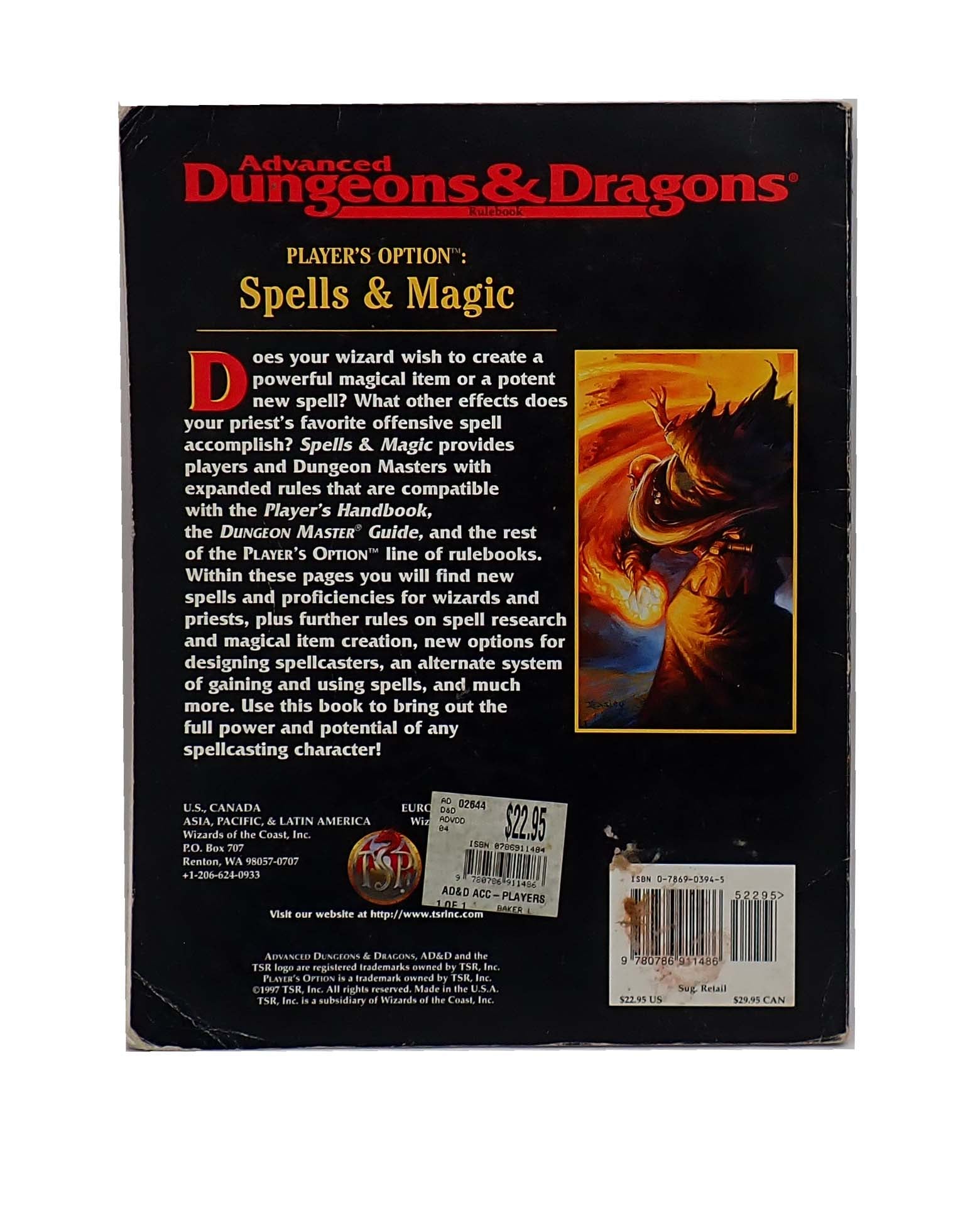 Advanced Dungeons and Dragons Player's Option: Spells and Magic - RPG (Pre-Owned)