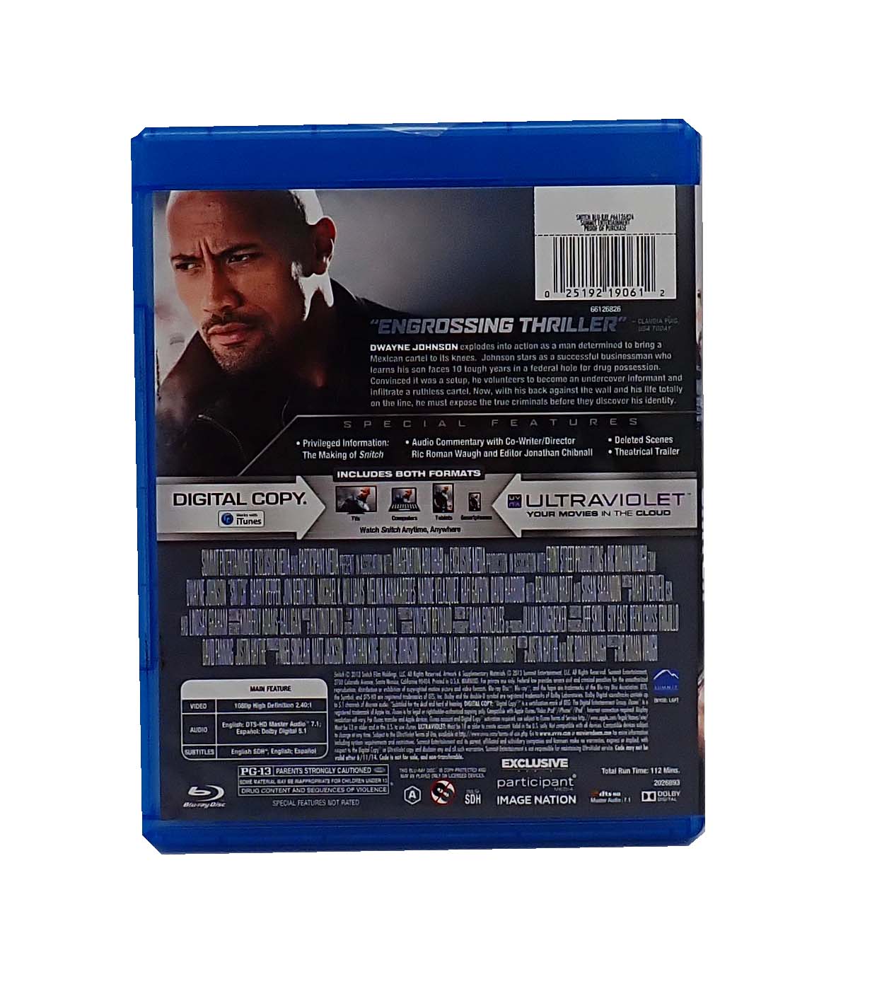 Snitch - Blu Ray DVD (Pre-Owned)