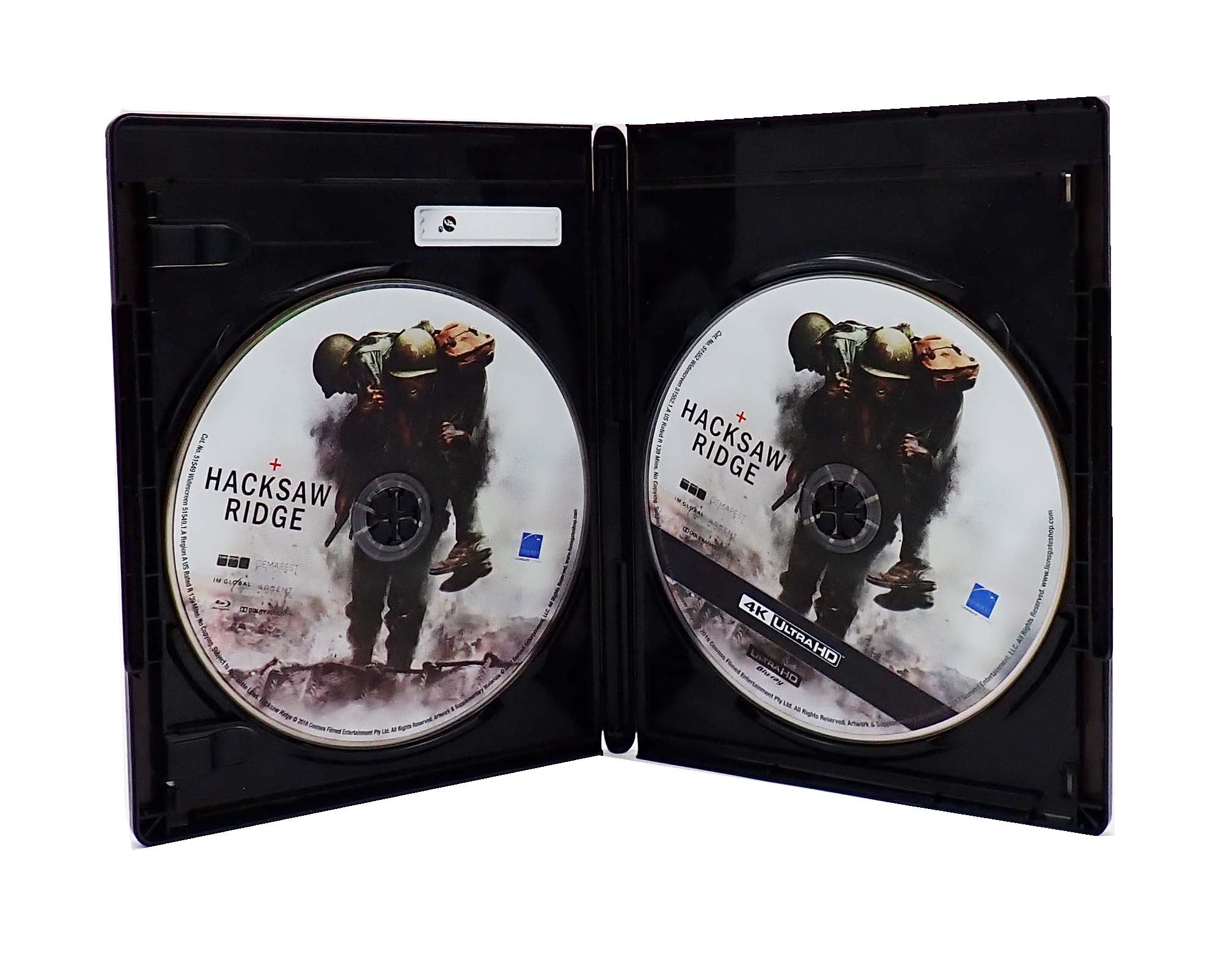 Hacksaw Ridge - 4K Blu Ray DVD and Digital (Pre-Owned)