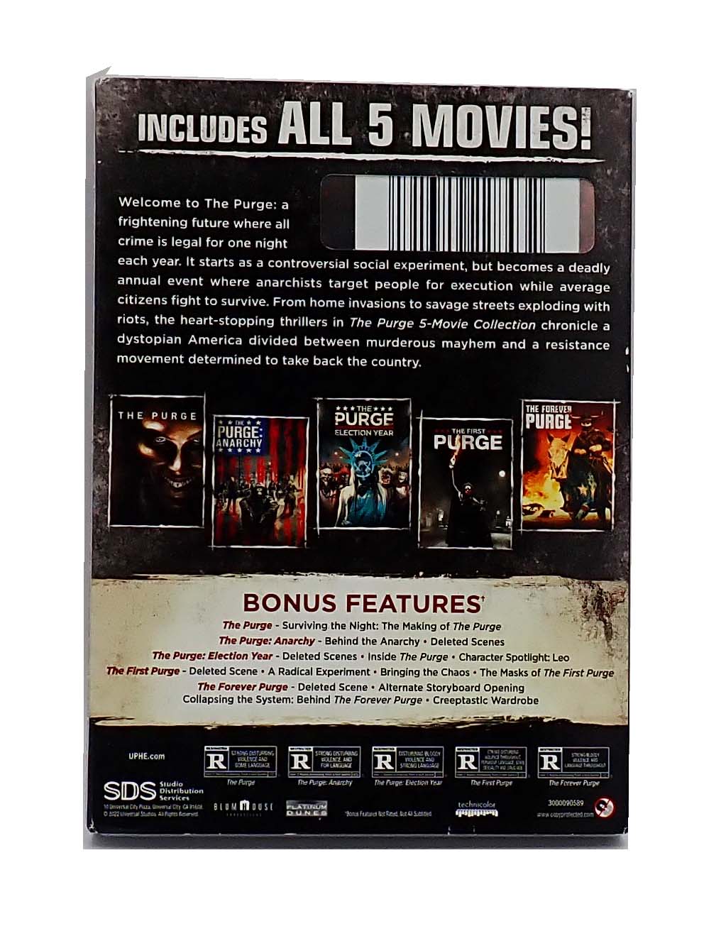 The Purge 5-Movie Collection - DVD (Pre-Owned)