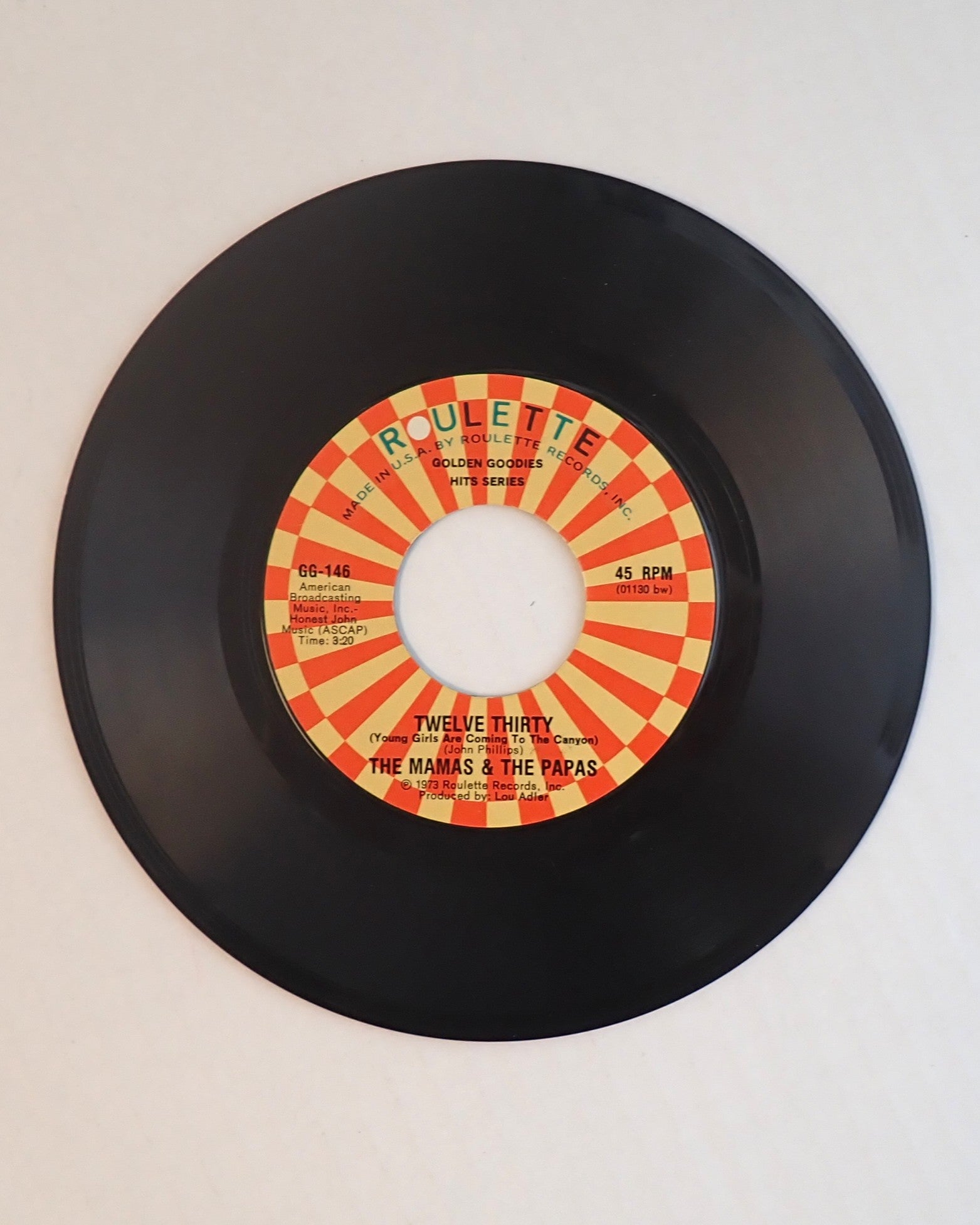 The Mamas & The Papas – California Dreamin' / Twelve Thirty - Vinyl
