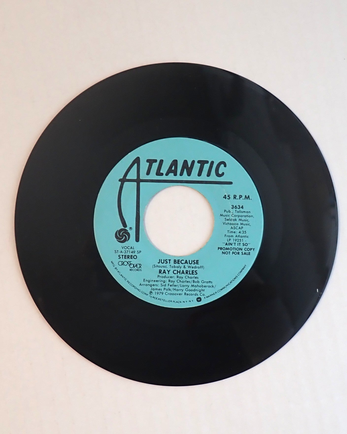 Ray Charles – Just Because - Vinyl