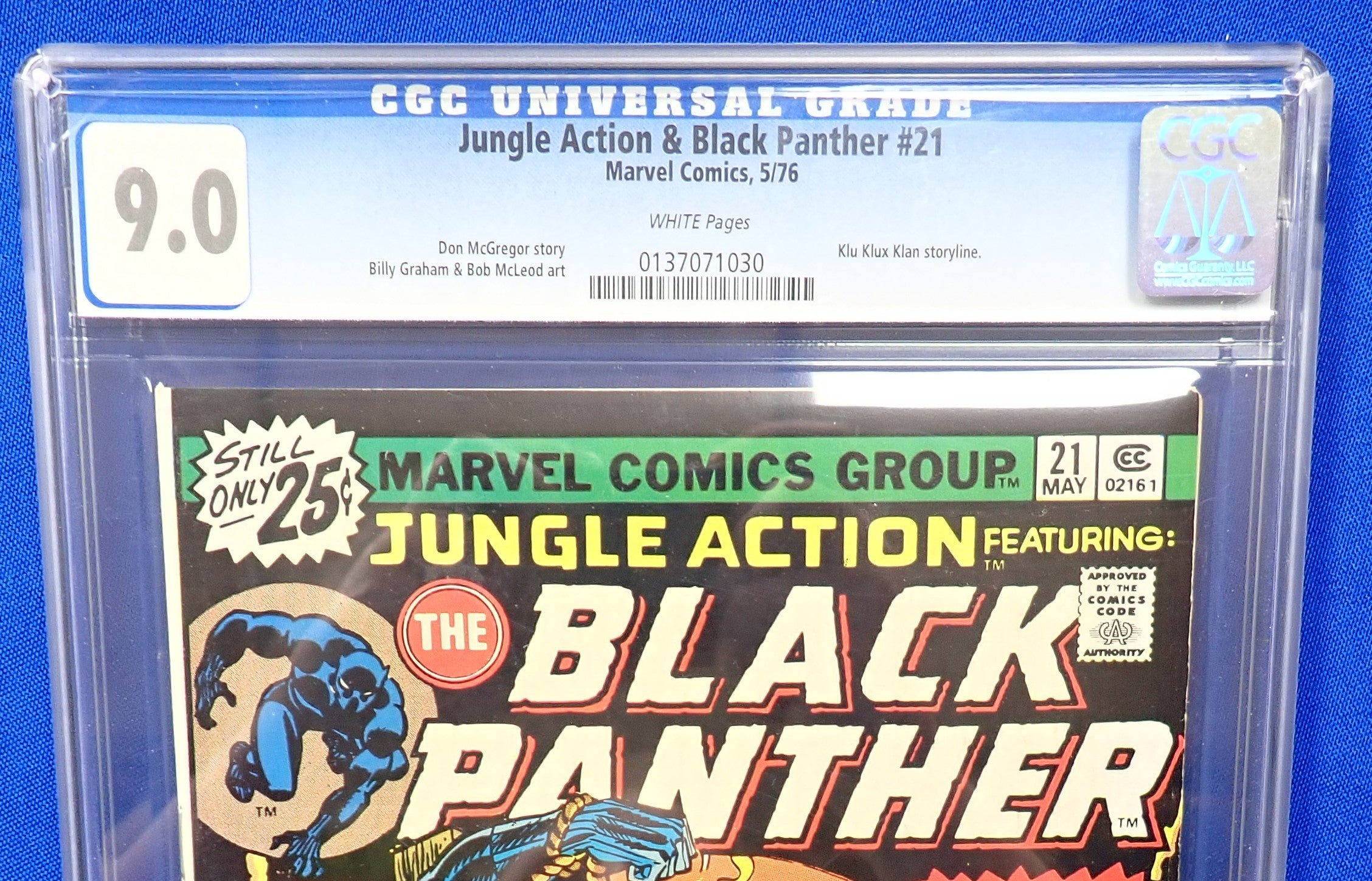 Jungle Action & Black Panther #21 (1976) - CGC 9.0 - Klu Klux Klan Storyline