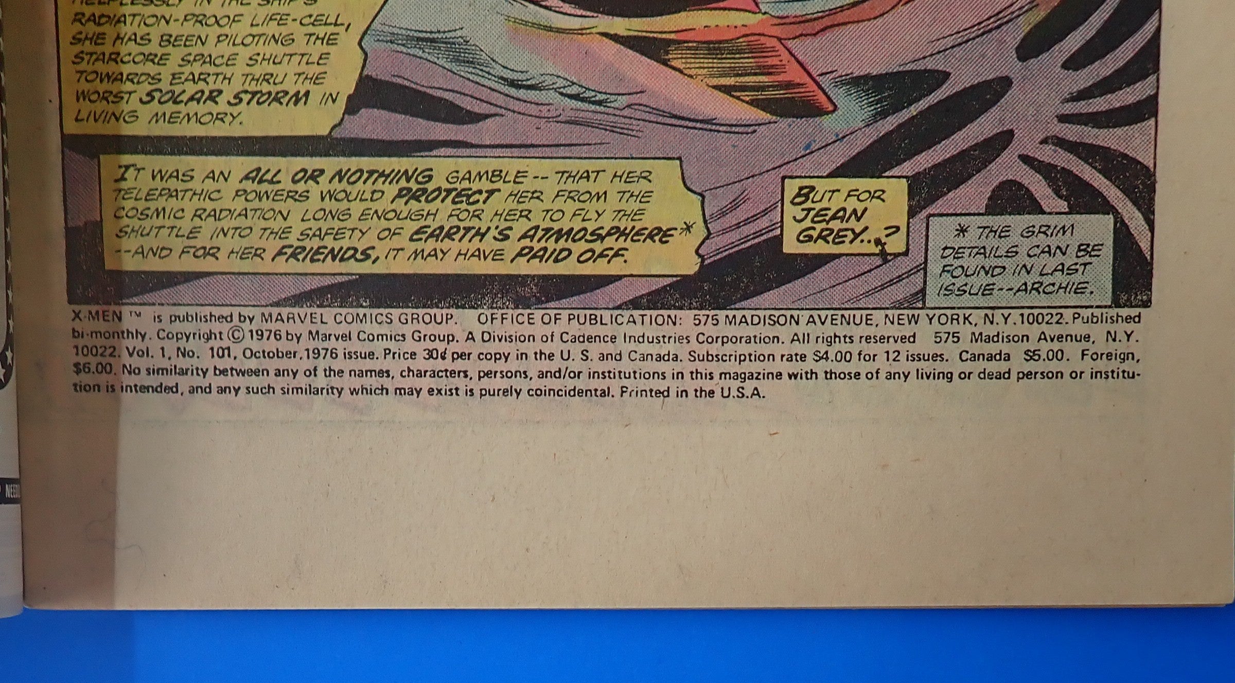 X-Men #101 (1965) - FN (6.0) - 1st Jean Grey Reborn as Phoenix
