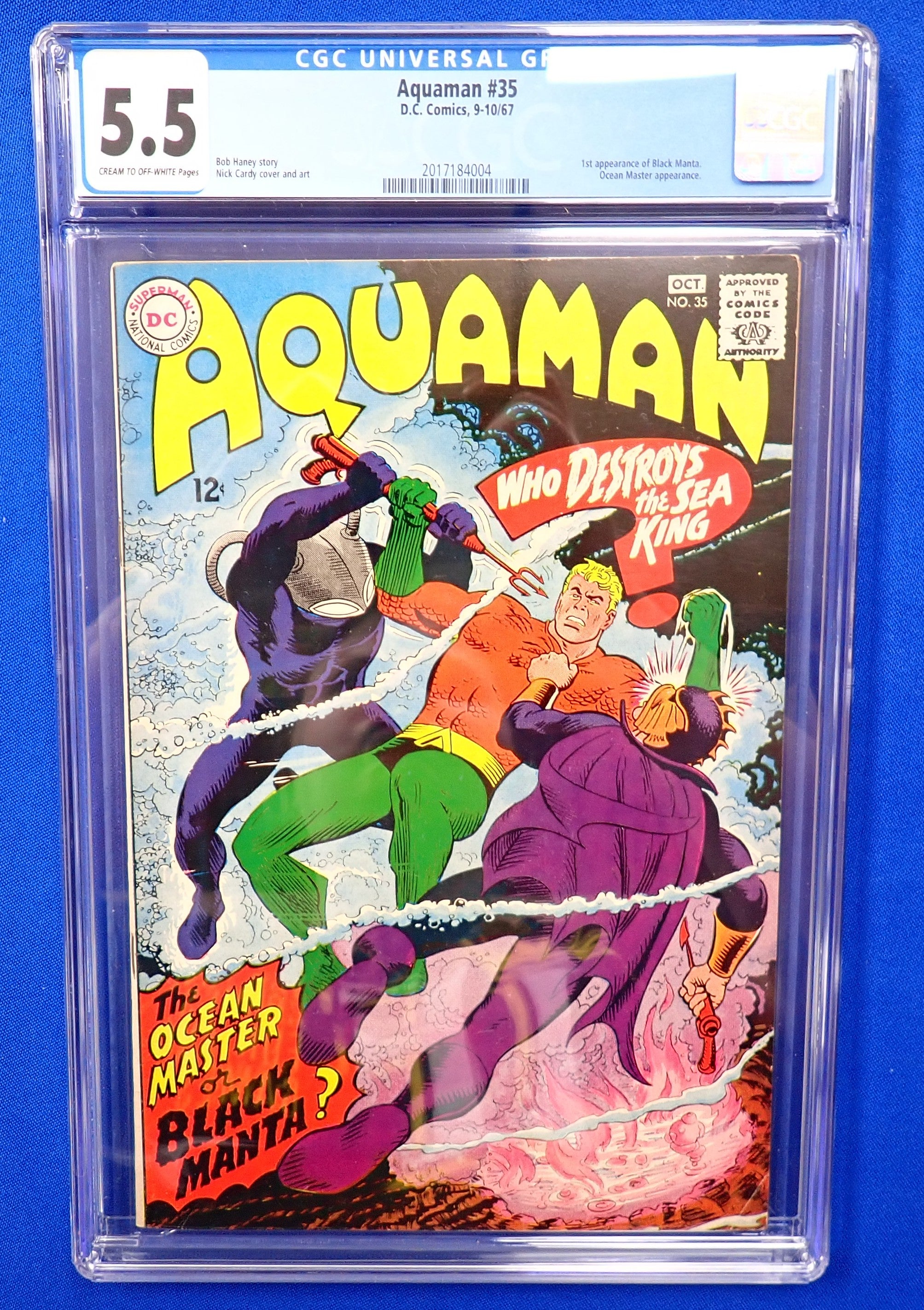 Aquaman #35 (1967) - CGC 5.5 - 1st App. Black Manta