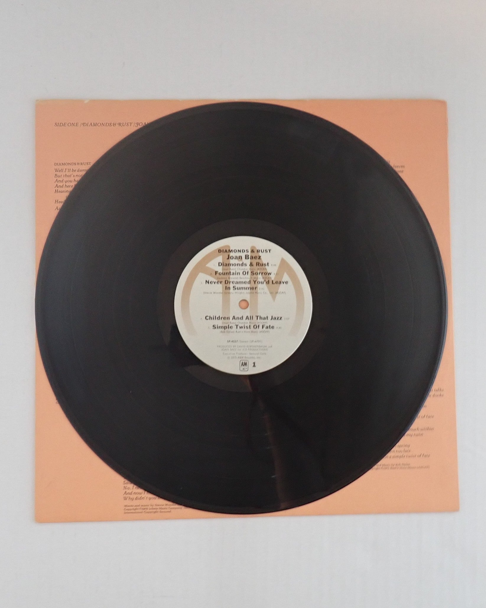 Joan Baez ‎– Diamonds & Rust - Vinyl