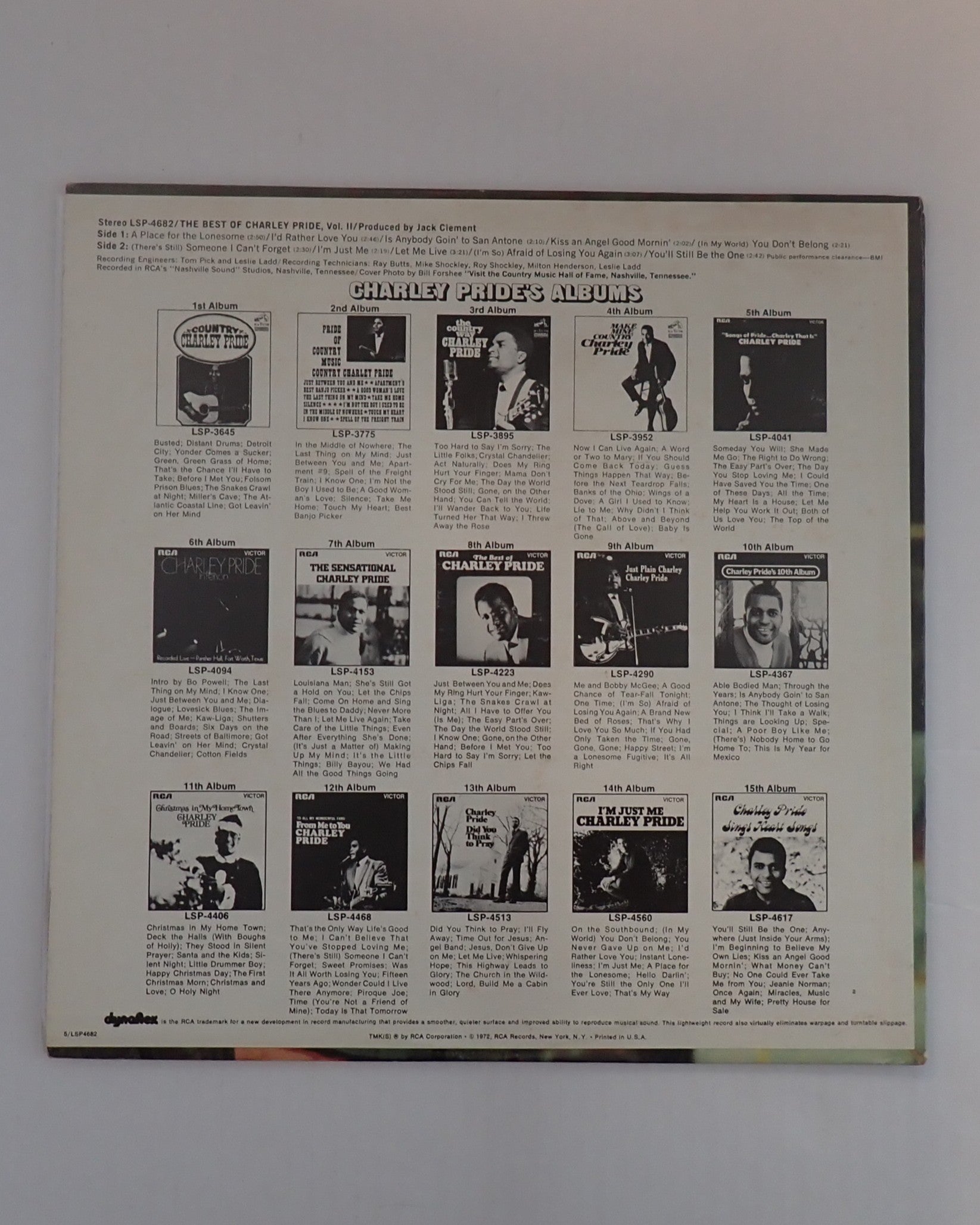 Charley Pride ‎– The Best Of Charley Pride Vol. II - Vinyl