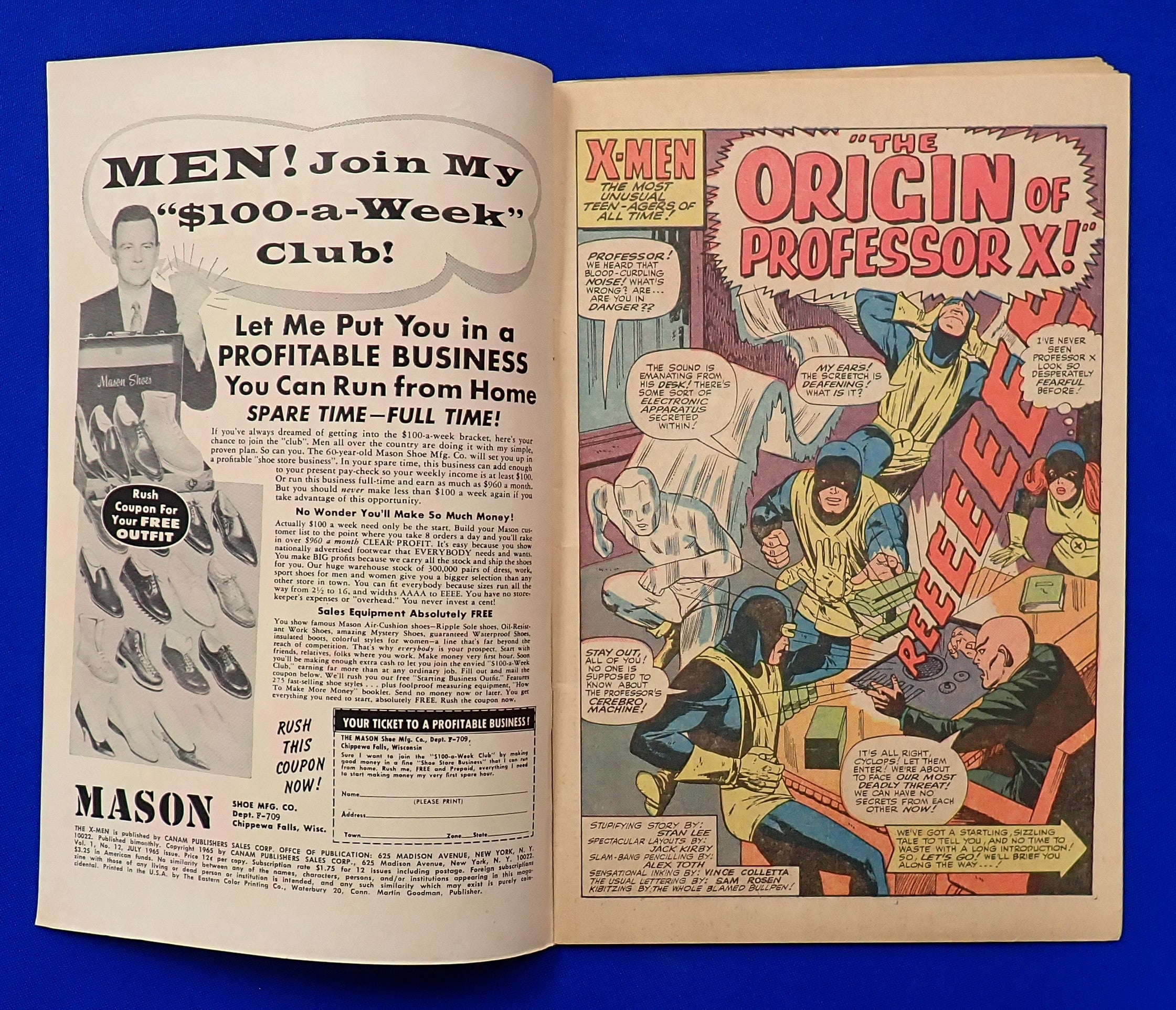 X-Men #12 (1965) - VG+ (4.5) - Origin of Professor X