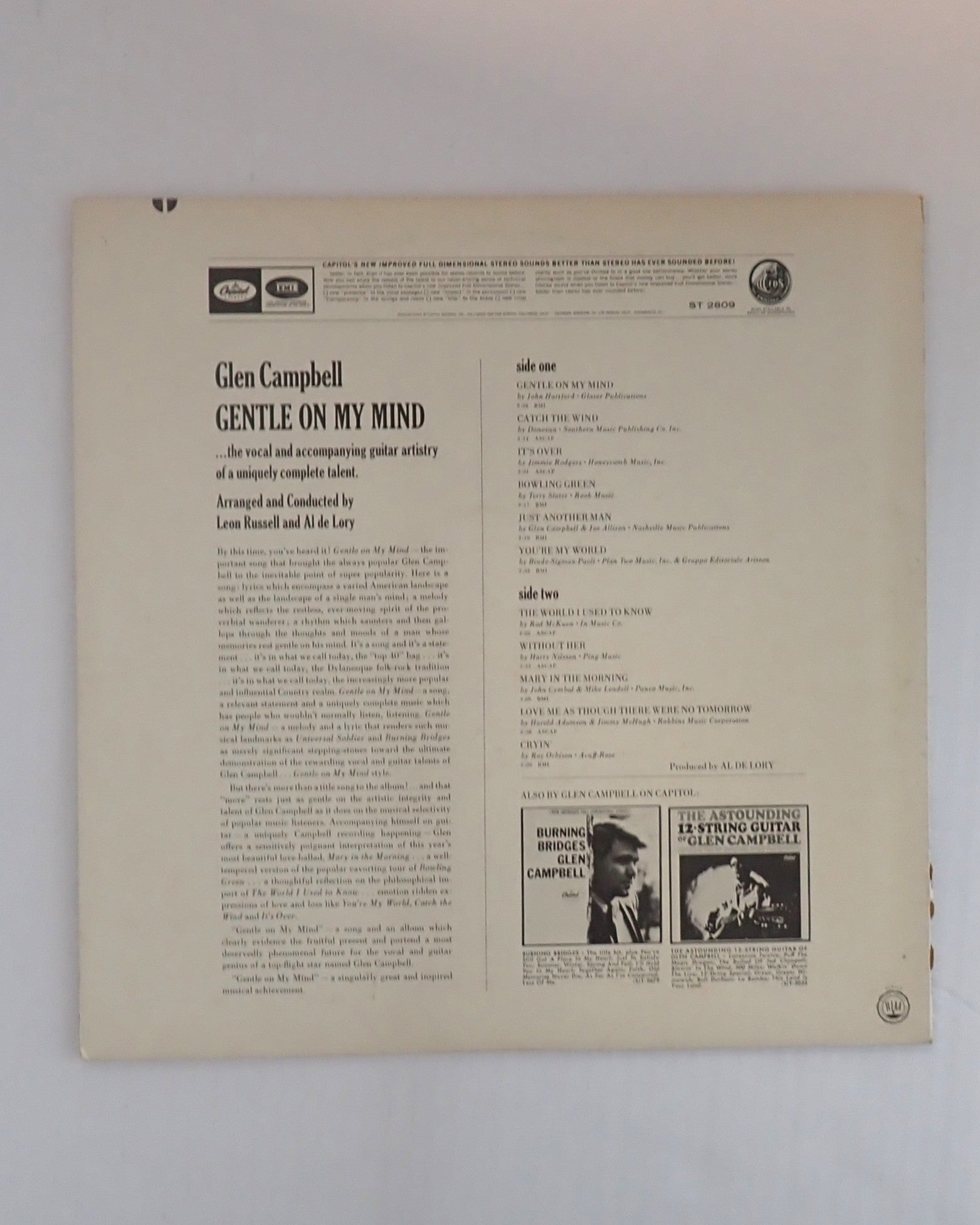Glen Campbell ‎– Gentle On My Mind - Vinyl