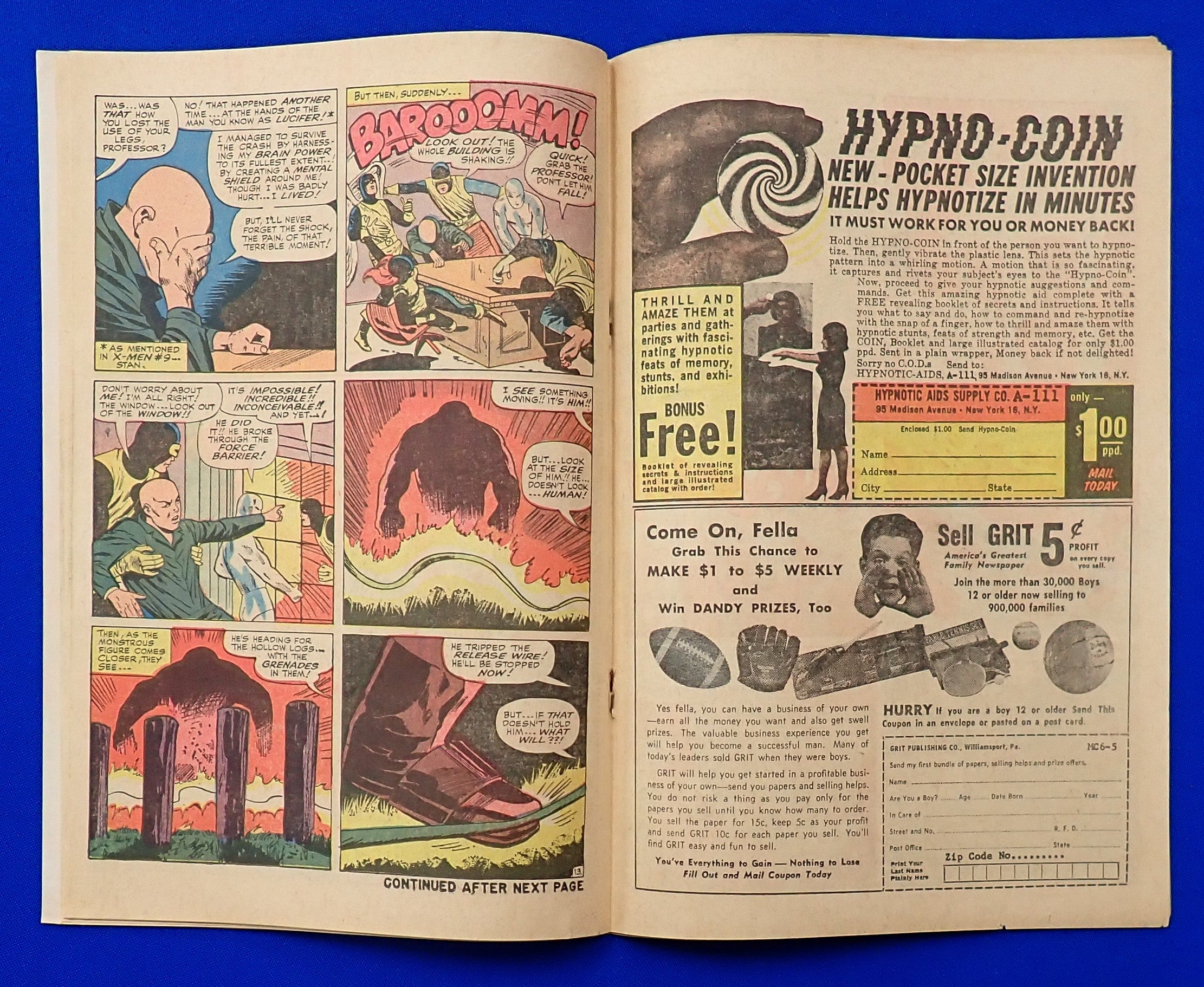 X-Men #12 (1965) - VG+ (4.5) - Origin of Professor X