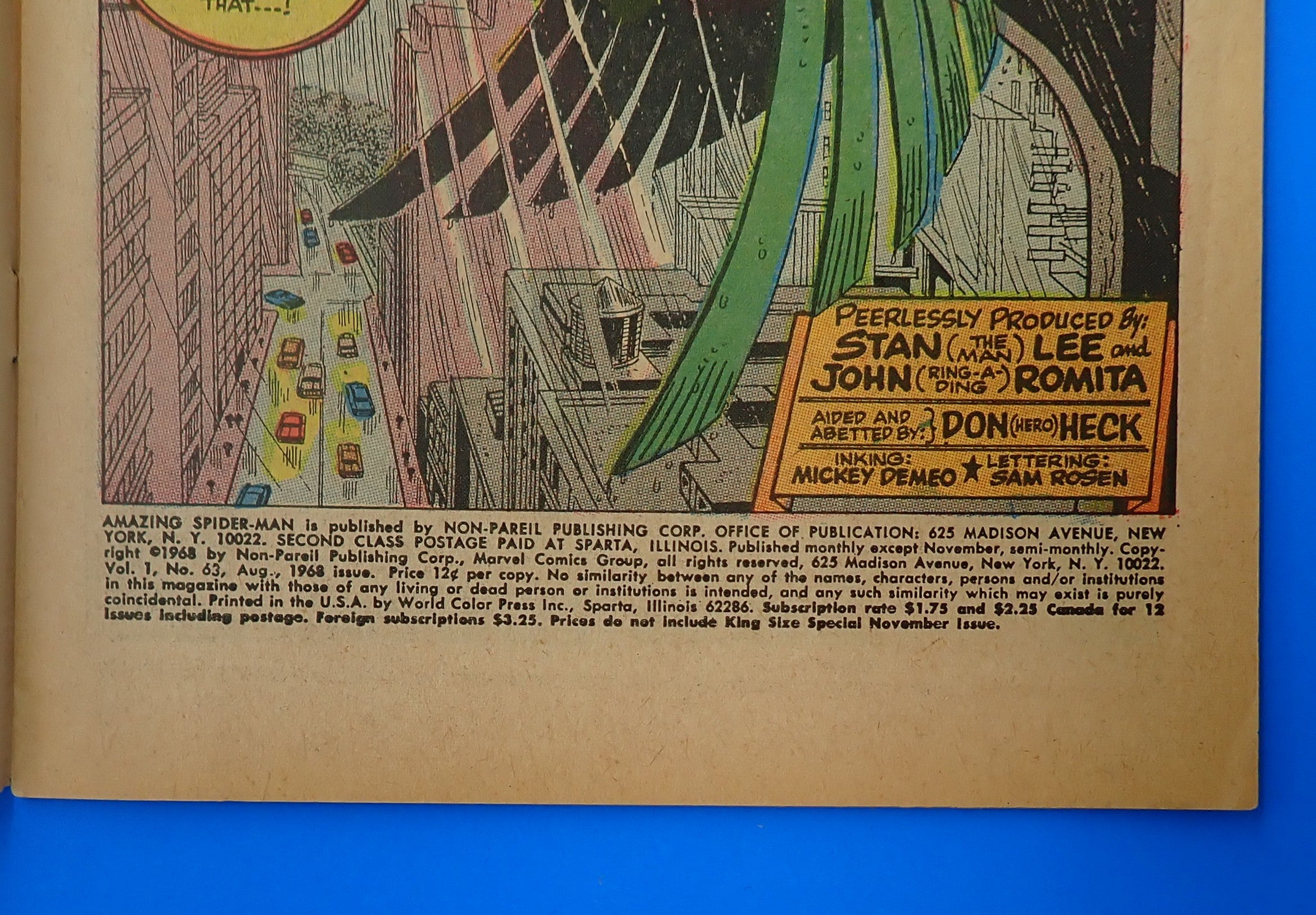 Amazing Spider-Man #63 (1968) - VG- (3.5) - Silver Age Issue