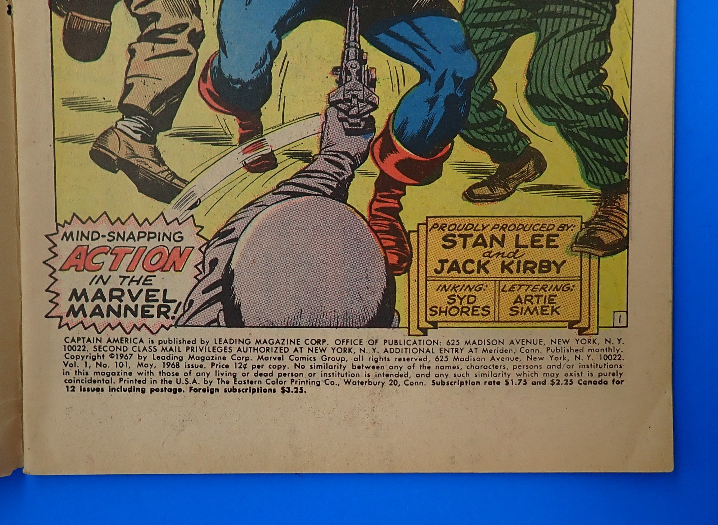 Captain America #101 (1968) - GD/VG- (3.0-3.5) - Silver Age Issue