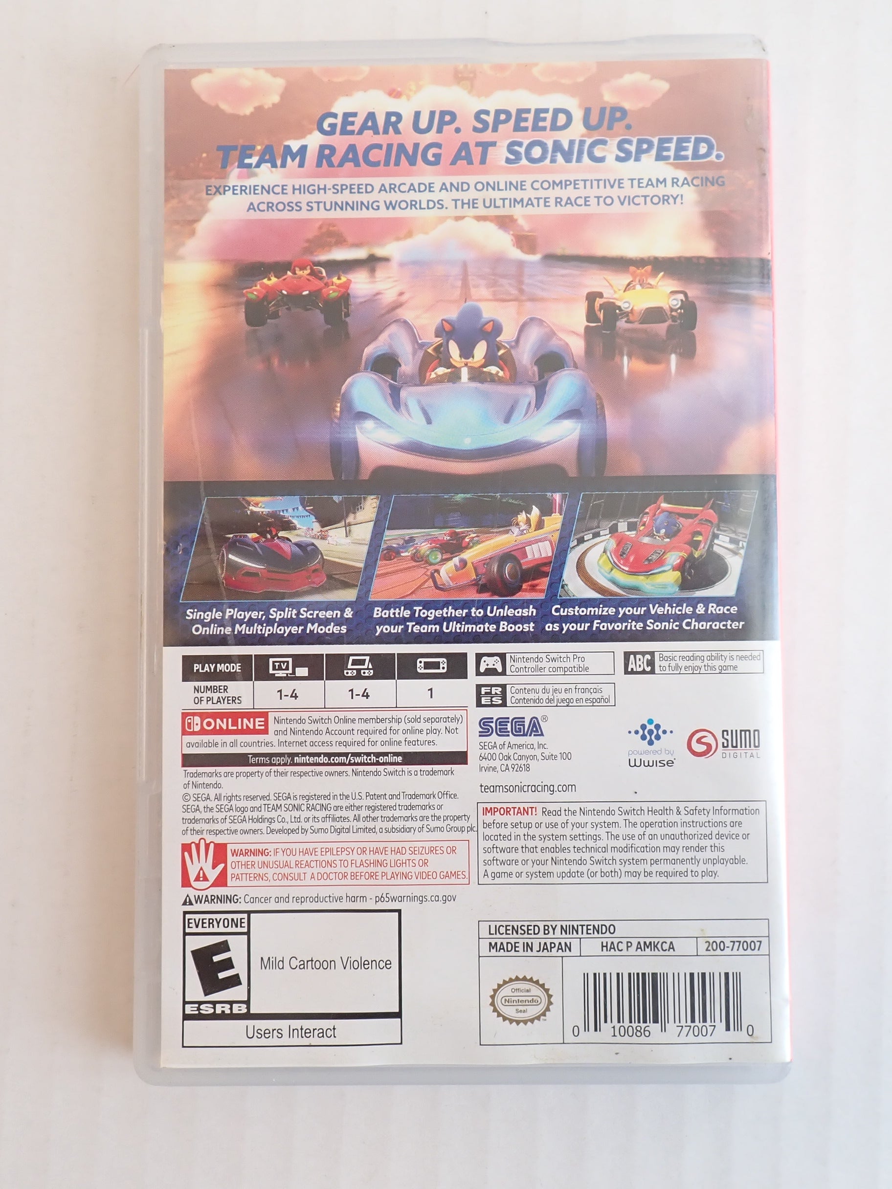 Team Sonic Racing - Nintendo Switch