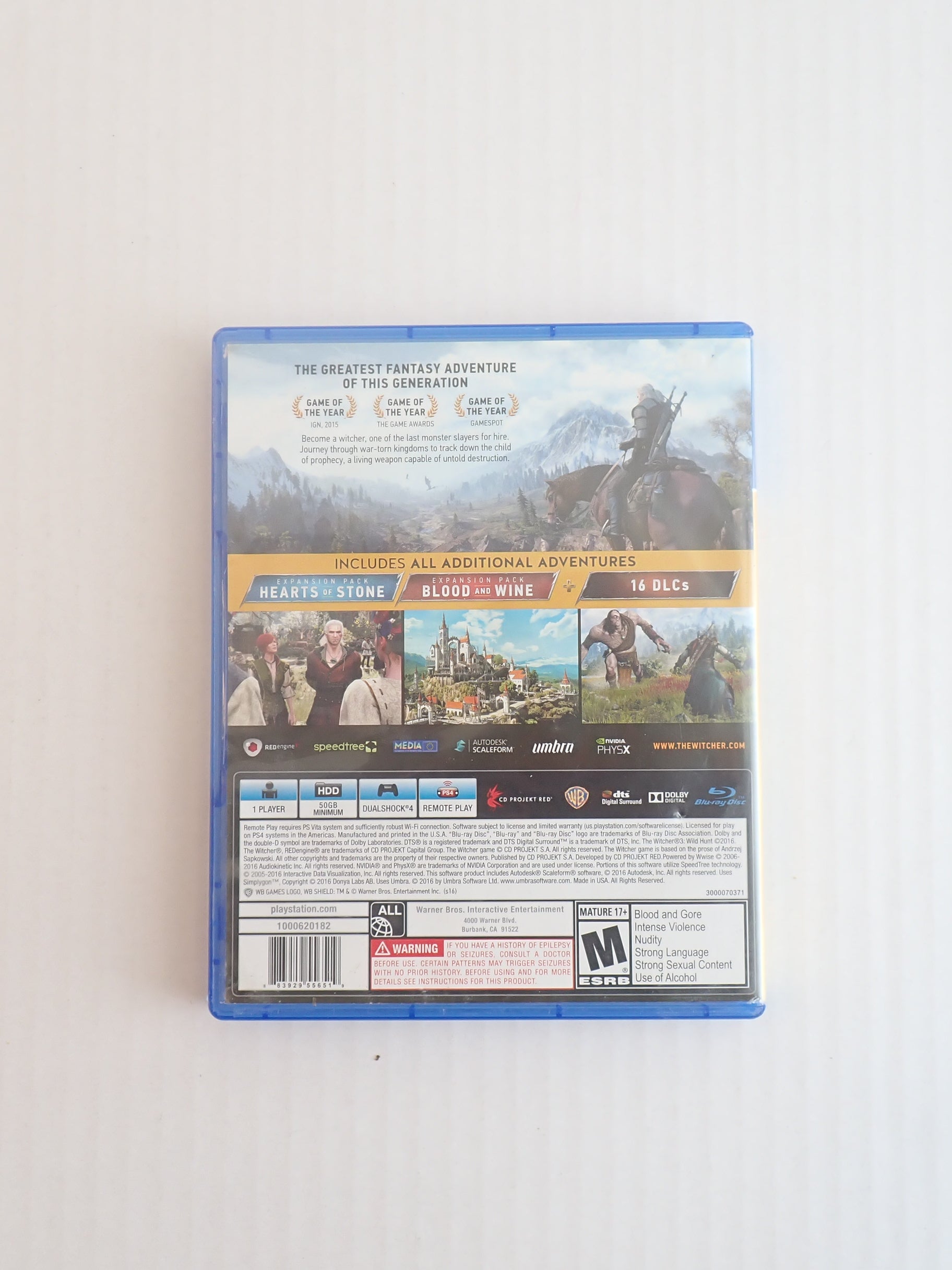 The Witcher 3 Wild Hunt (Complete Edition) - PS4