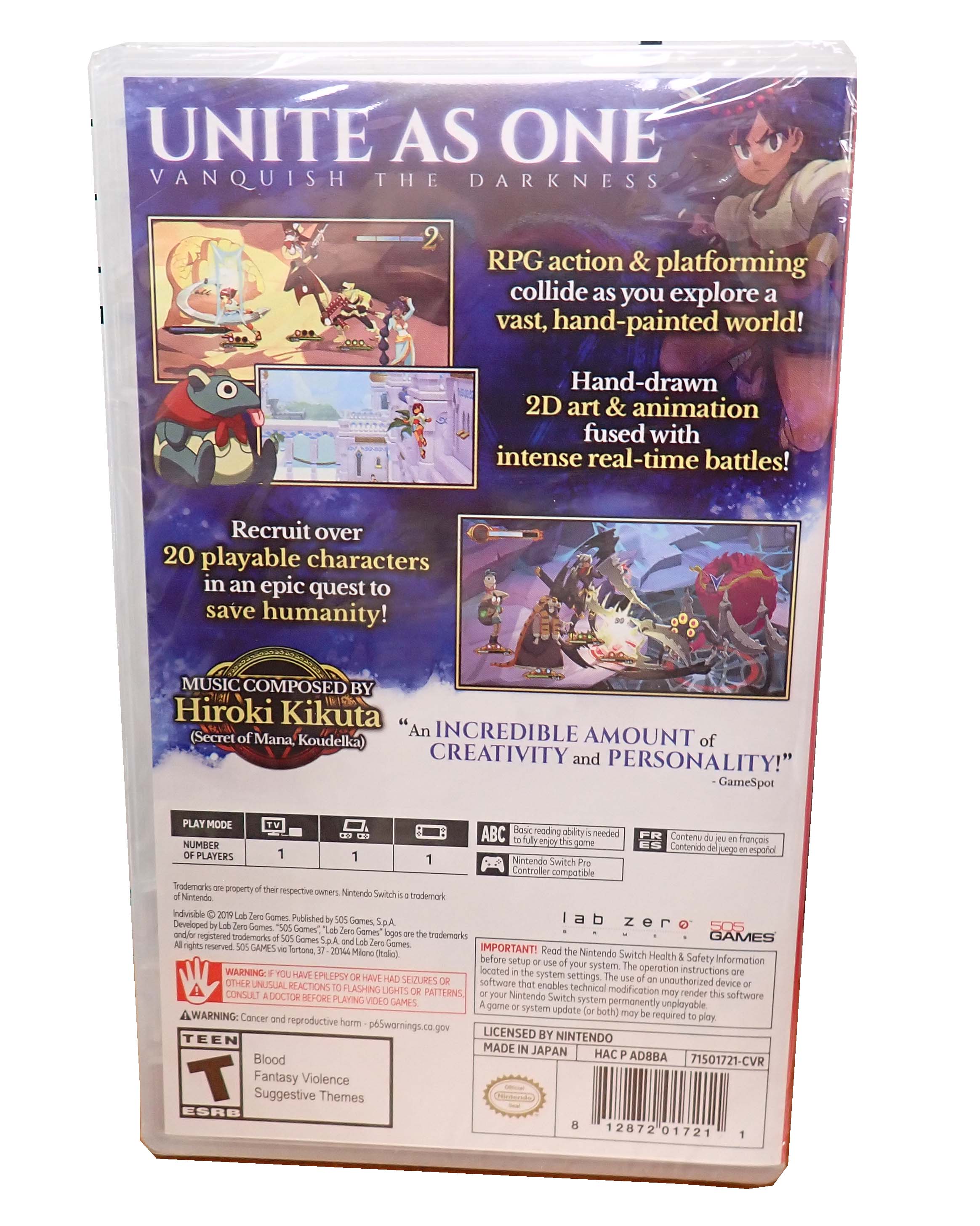 Indivisible Collector's Edition - Switch