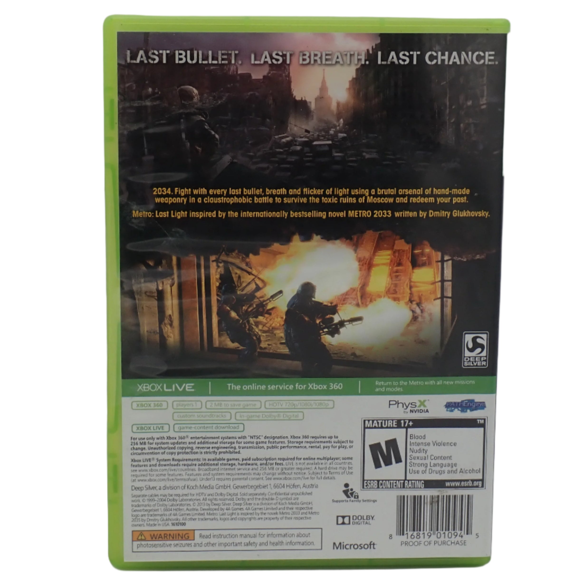 Metro Last Light - Xbox 360 – Infinity Flux